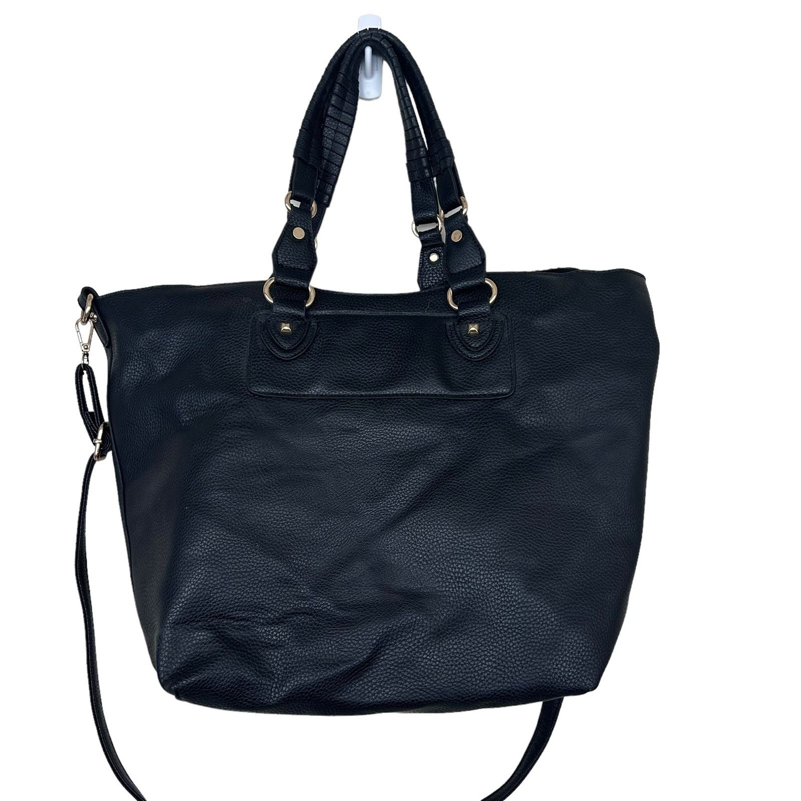 Other BCBG Paris Black Leather Tote Bag Size ONE SIZE - 5 Thumbnail