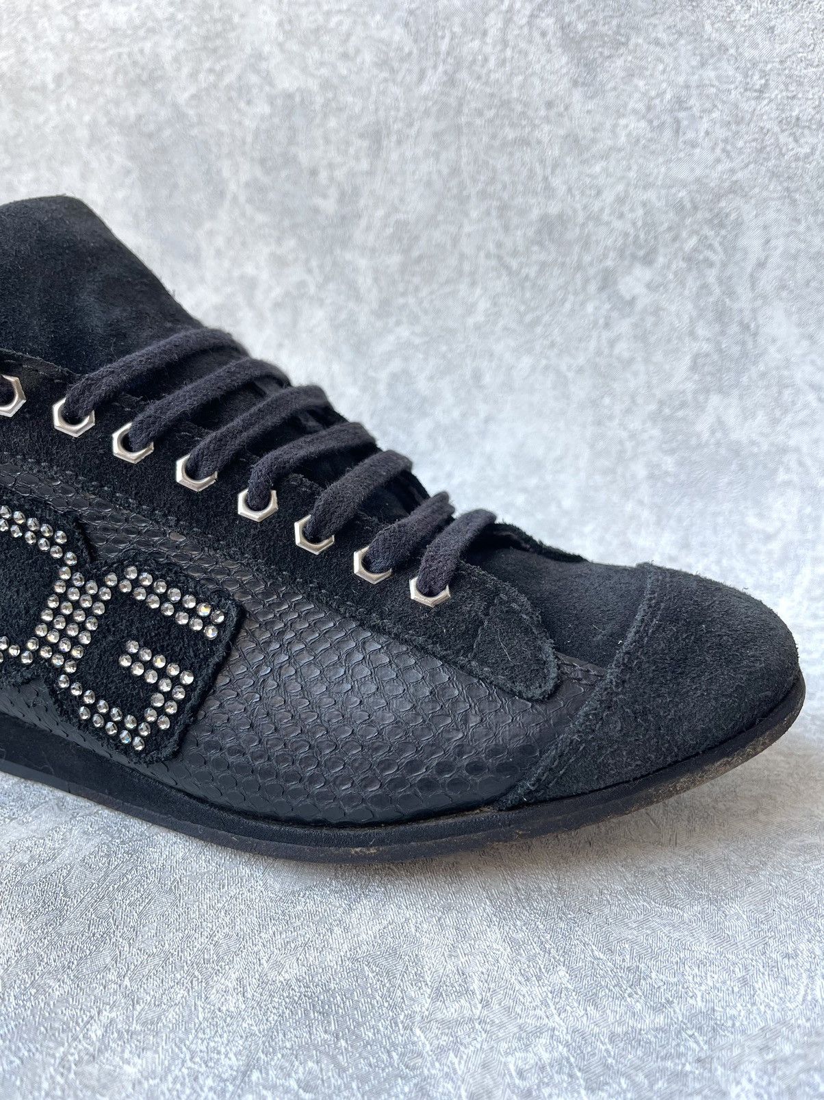 Dolce & Gabbana Vintage Dolce & Gabbana Archival Crystal DG Sneakers 37 Y2K Size US 7 / IT 37 - 5 Thumbnail