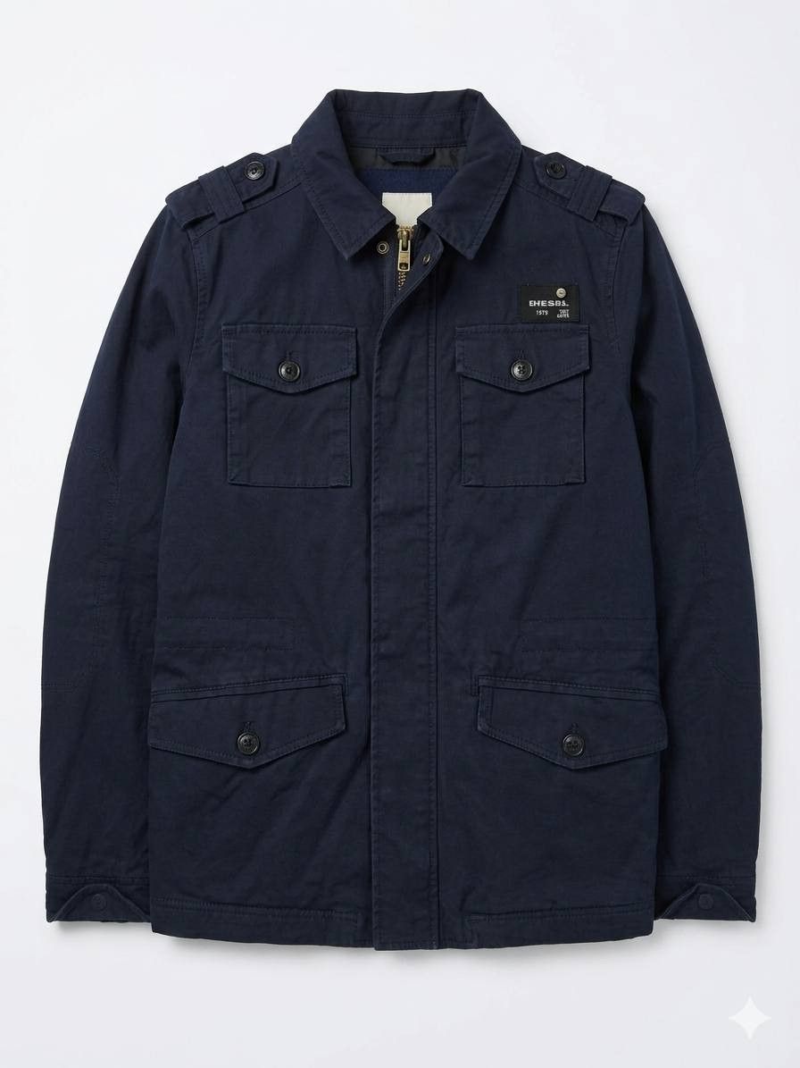 Diesel Diesel Archival M-65 Military Field Jacket Navy Size US M / EU 48-50 / 2 - 2 Thumbnail