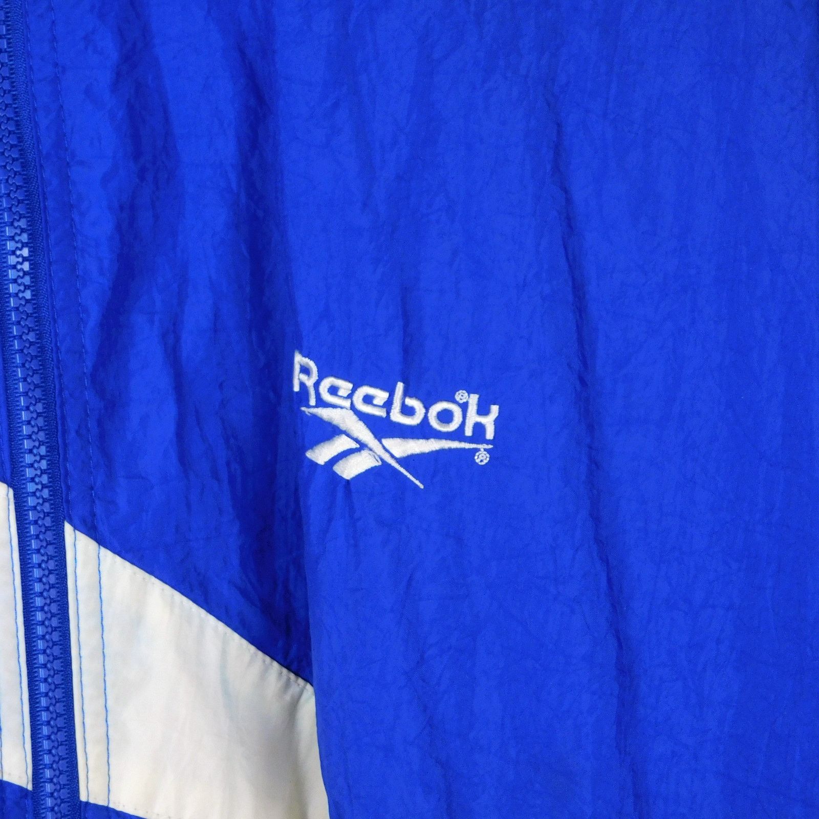 Reebok 90s Reebok Windbreaker Size 2XL Blue Shoulder Logo Kamikaze Size US XXL / EU 58 / 5 - 5 Thumbnail