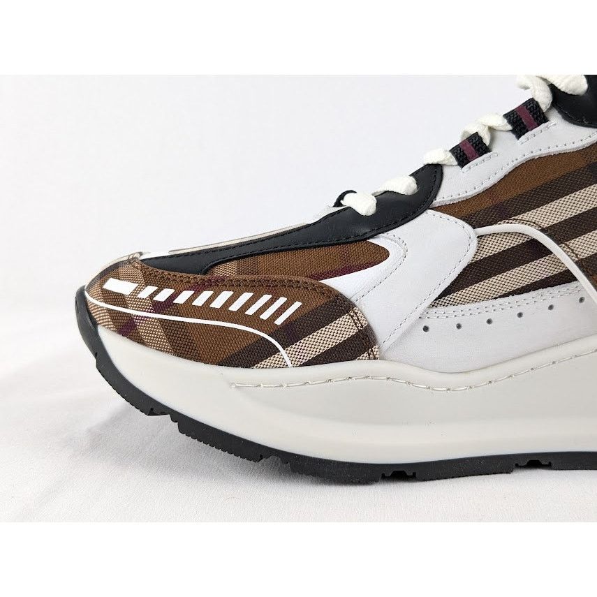 Burberry o1rshd1 Check Vintage Cotton Sean Low Top Sneakers Size US 12.5 / EU 45-46 - 3 Thumbnail