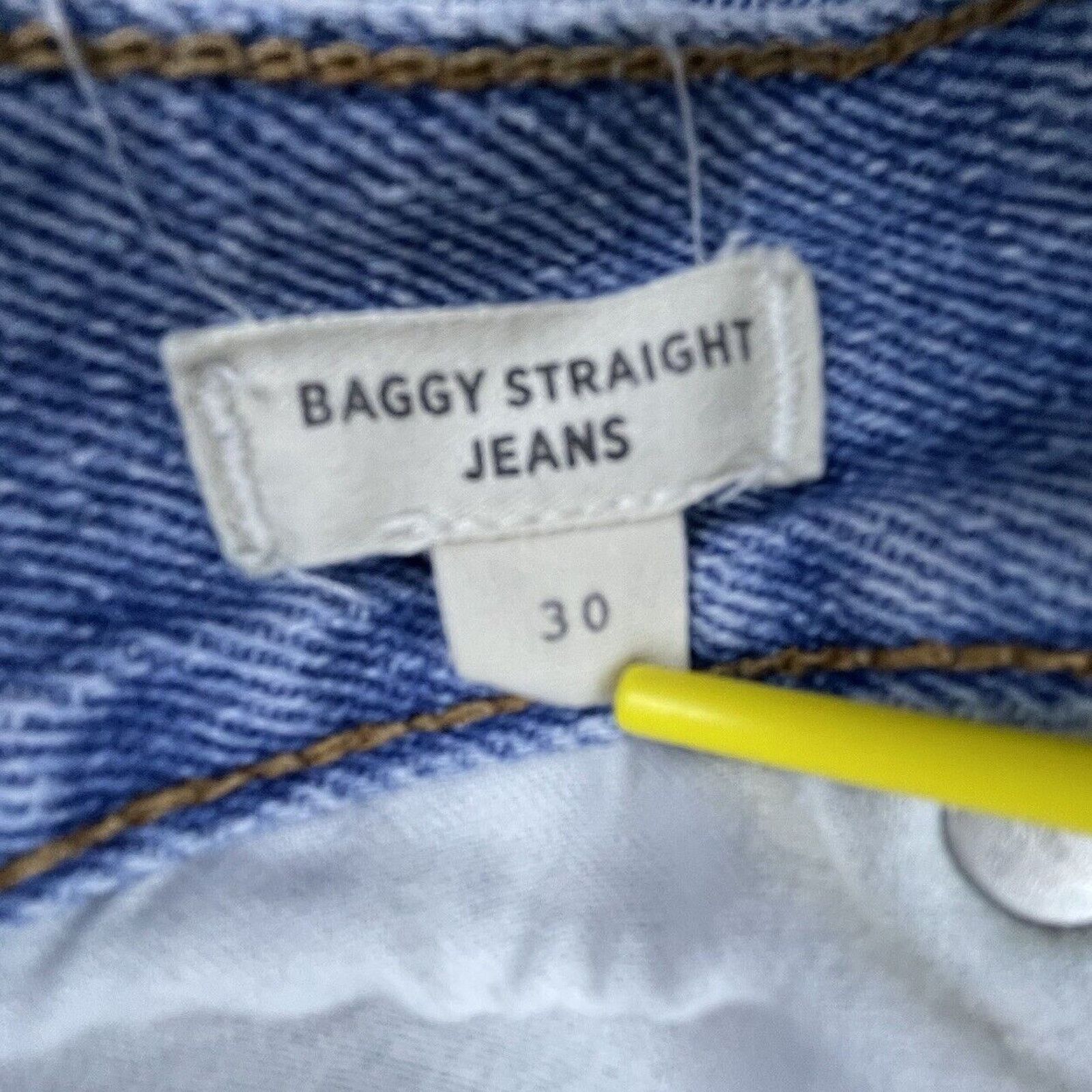 Madewell Madewell Jeans Womens 30 Baggy Straight Mom Thrashed Ripped Size 30" / US 8 / IT 44 - 8 Thumbnail