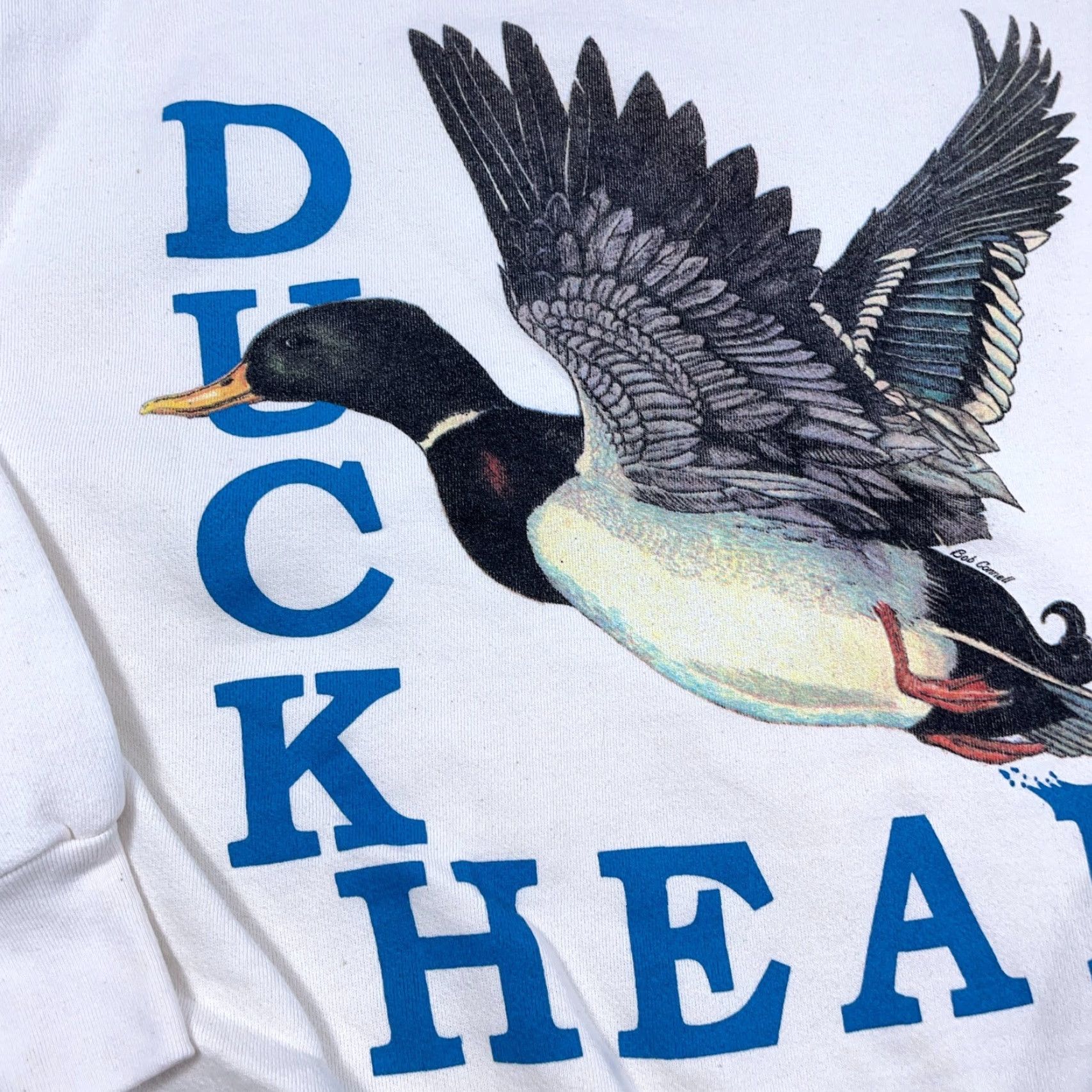 Vintage Vintage Duck Head Sweatshirt Men M White 90s Crewneck Spellout Nature Adult Size US M / EU 48-50 / 2 - 6 Thumbnail