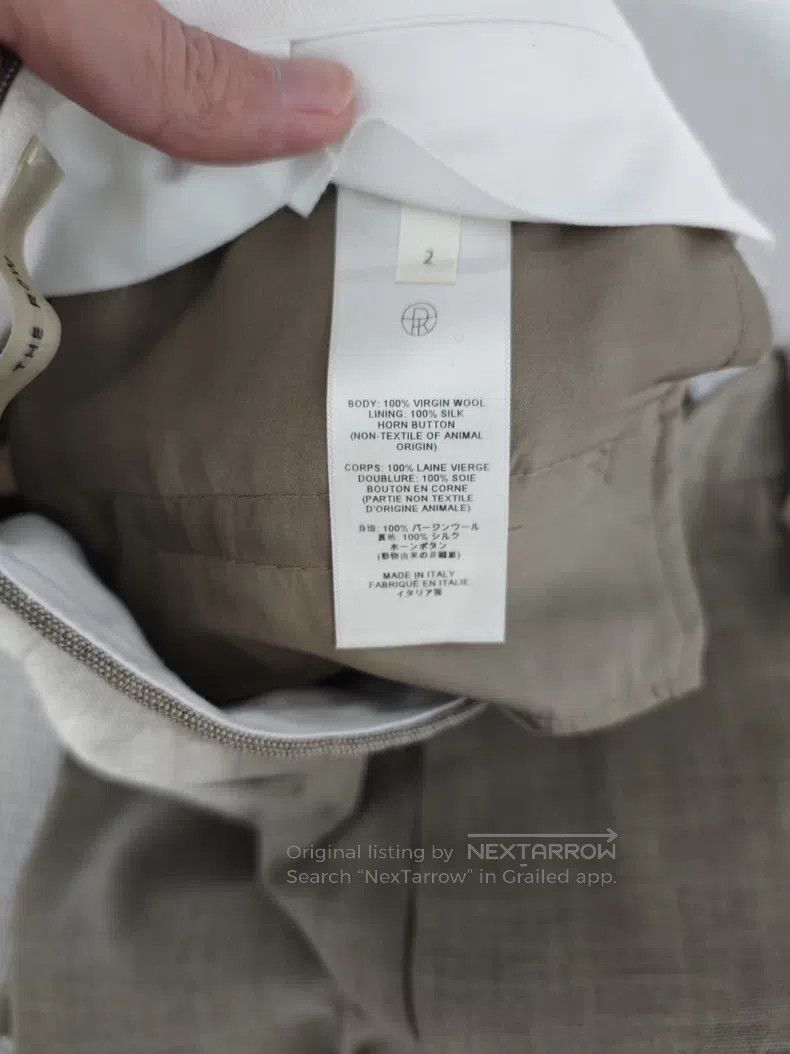 The Row The Row size 2 Brown wool suit pants Size US 30 / EU 46 - 6 Thumbnail