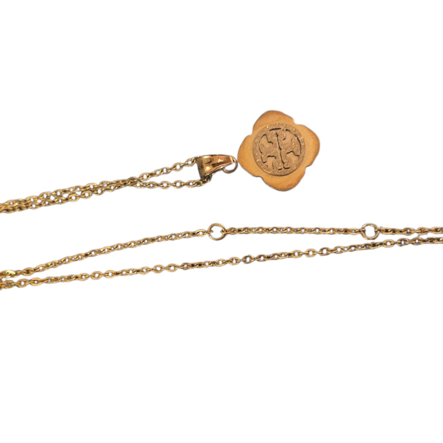 Tory Burch Tory Burch pendant on adjustable gold toned chain Size ONE SIZE - 3 Thumbnail