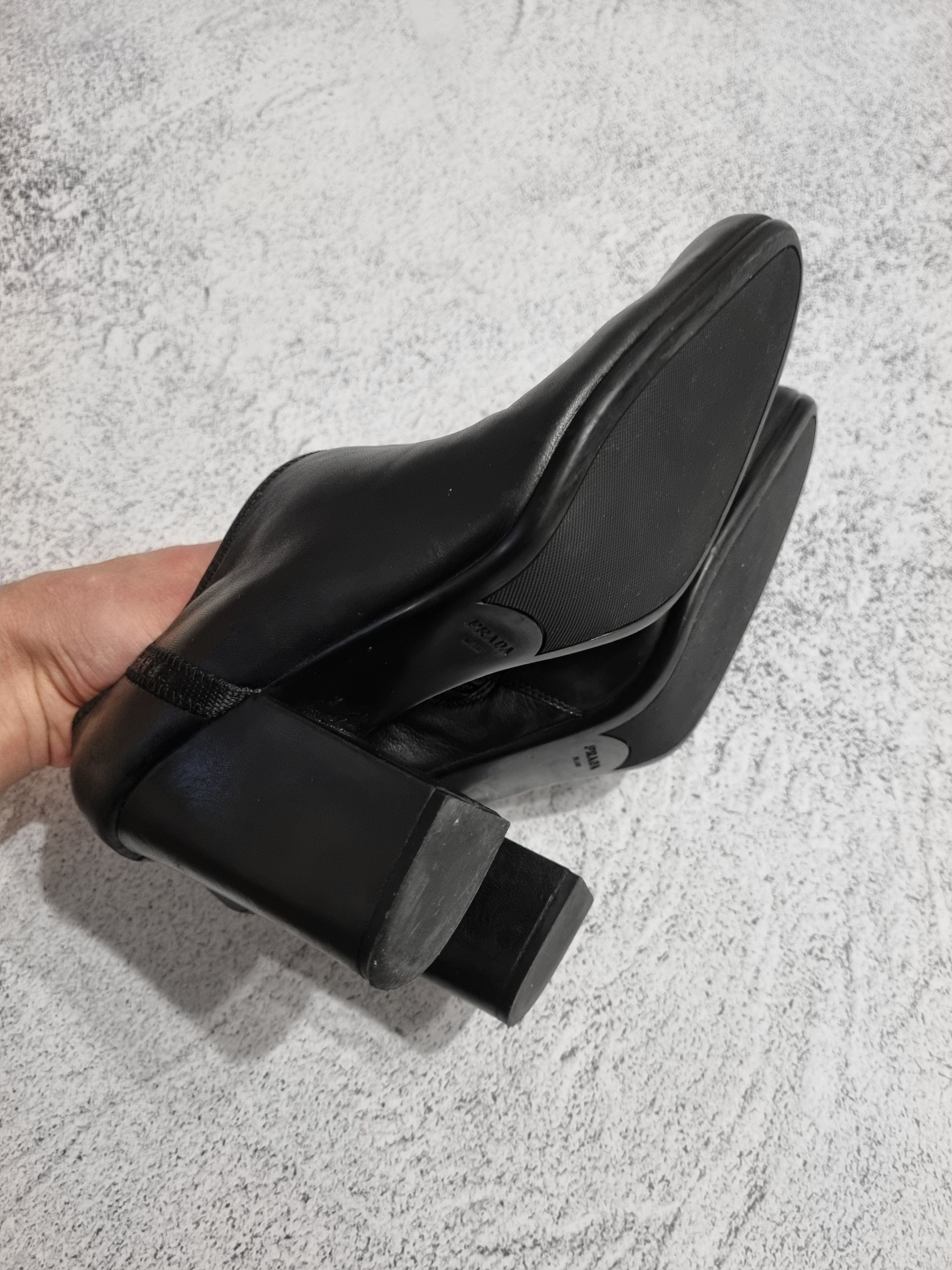 Prada Vintage Prada Leather Zip-Up Heeled Ankle Boots Shoes Size US 8 / IT 38 - 14 Thumbnail