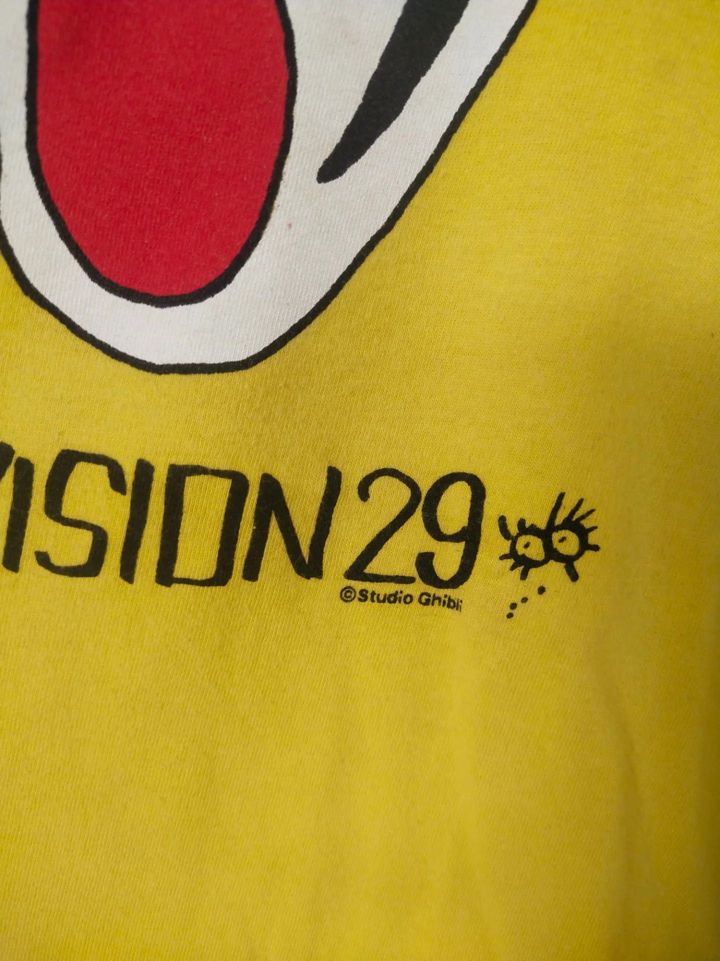 Anime Studio Ghibli x 24 Hour Television Yellow Anime Tee Size L / US 10 / IT 46 - 3 Thumbnail