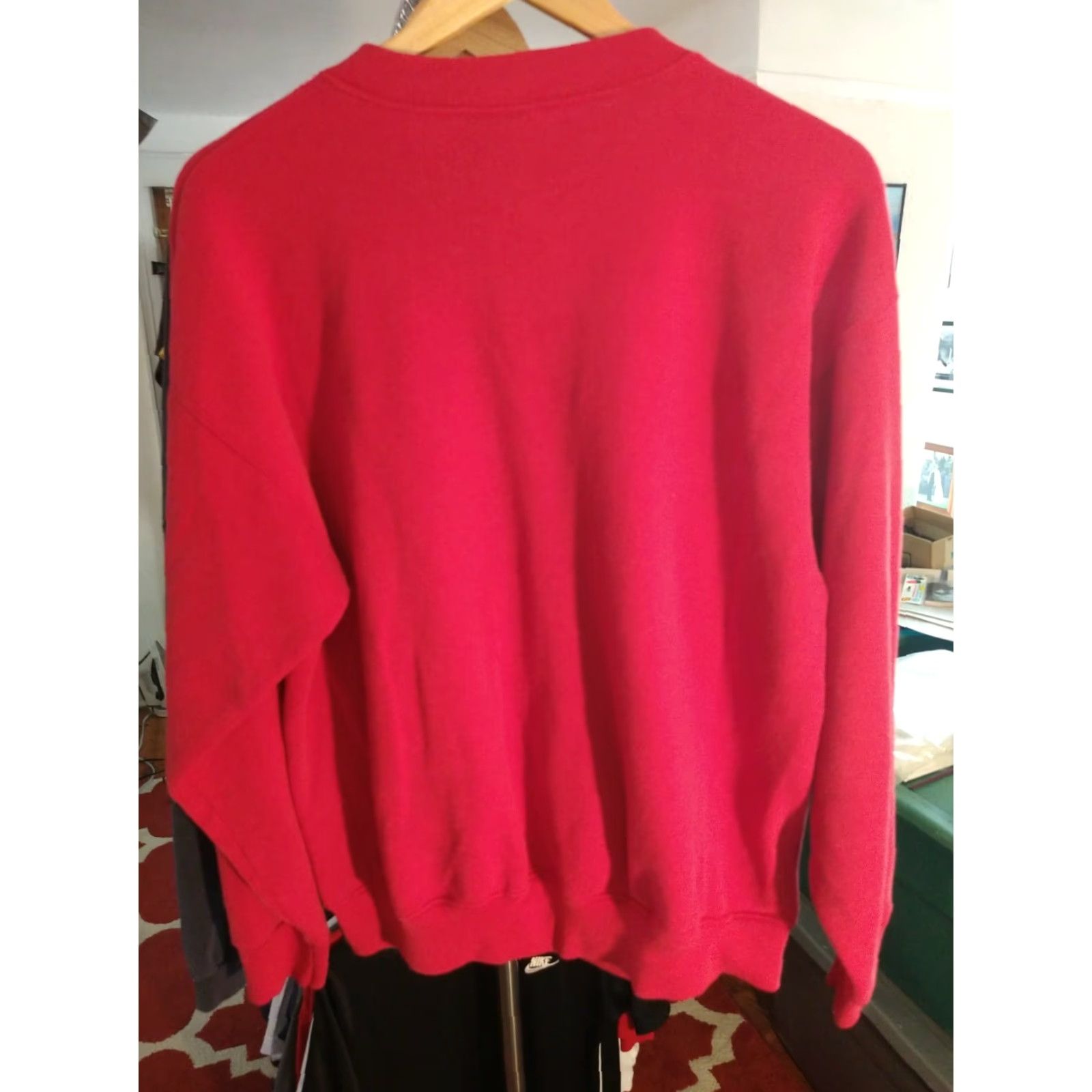 Tultex VINTAGE Tultex Skiing Bears Pullover Sweater Size L Men Red Cotton Blend USA Made Winter Oversized Size US L / EU 52-54 / 3 - 4 Thumbnail