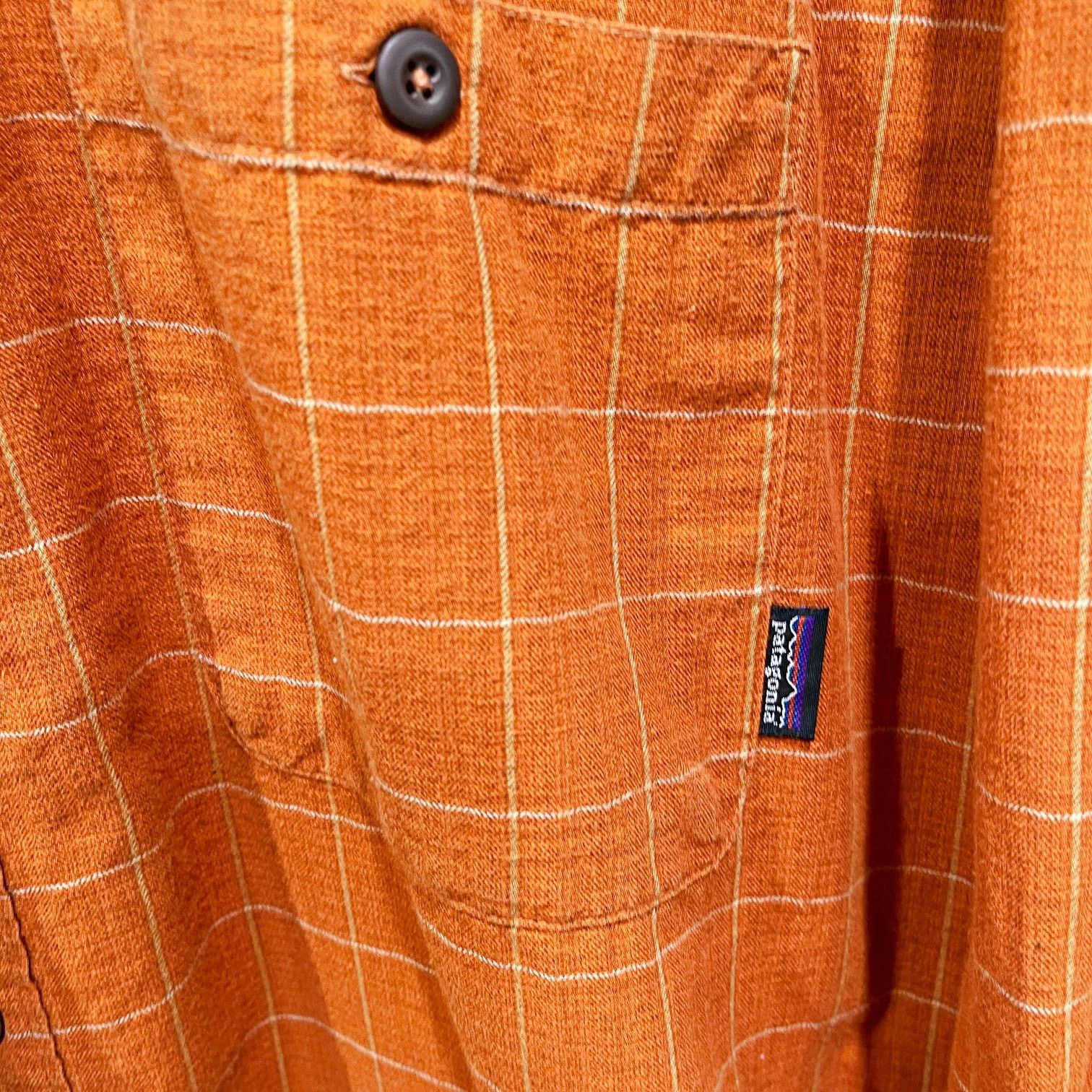Patagonia Patagonia Organic Cotton Flannel Shirt Orange Plaid Mens L Size US L / EU 52-54 / 3 - 3 Thumbnail