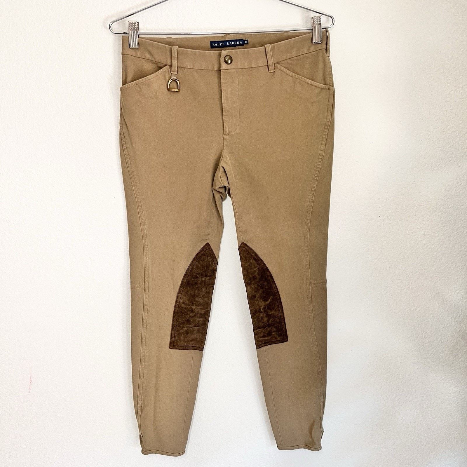 Ralph Lauren Ralph Lauren (8) Ponte Palermo Hudson Twill Jodhpur Leather Size 30" / US 8 / IT 44 - 1 Thumbnail