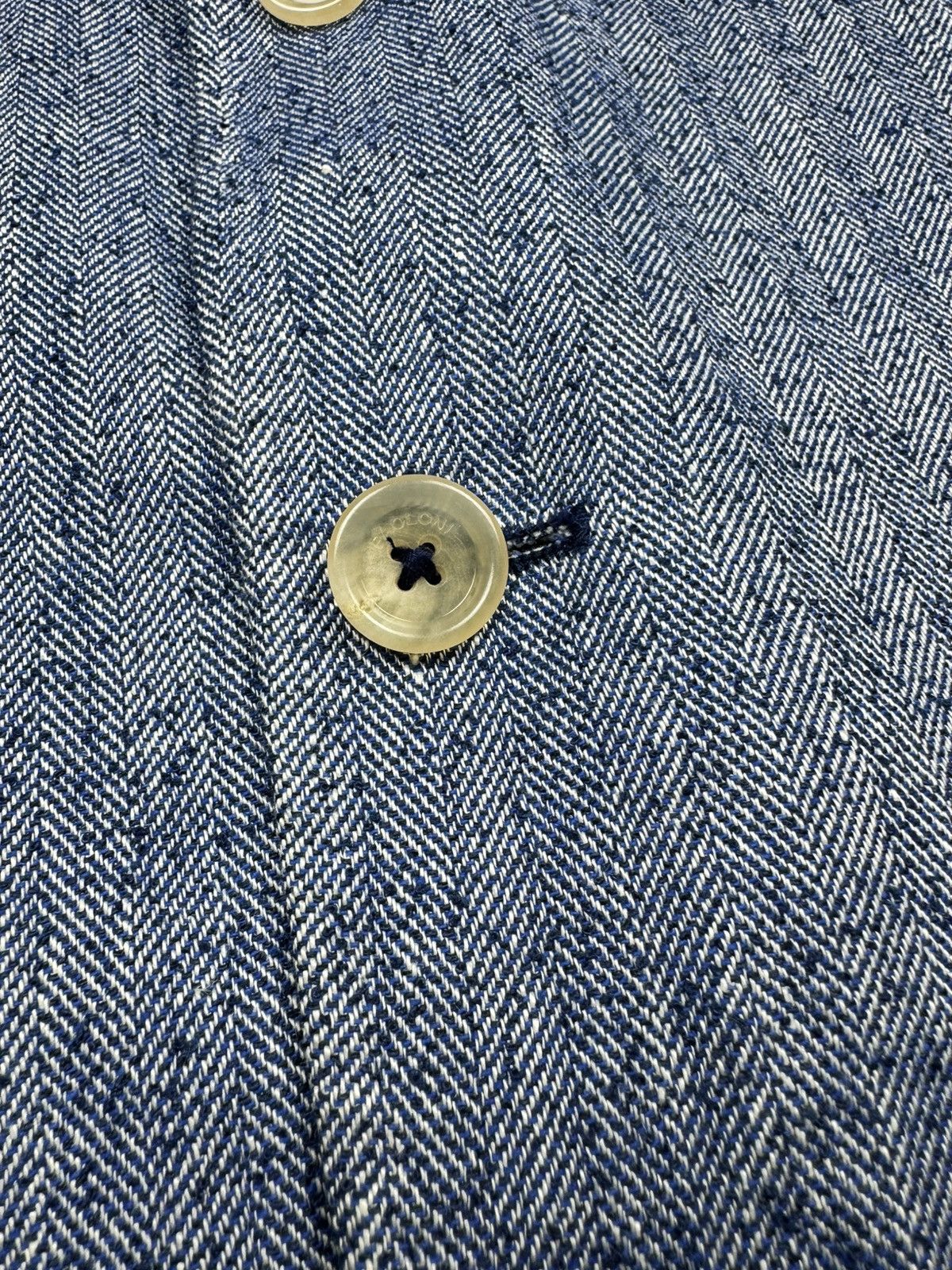 Paoloni Paoloni Linen Men's Blazer Size US M / EU 48-50 / 2 - 5 Thumbnail