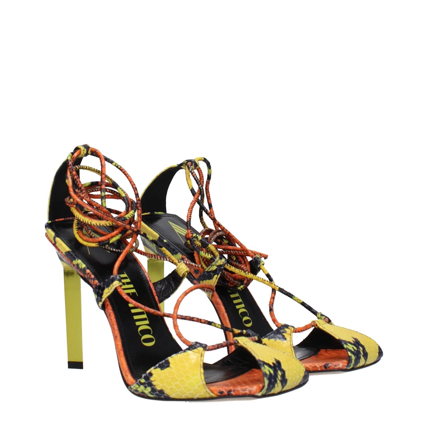 The Attico ob1o1e1224 Leather Sandals in Multicolor Size US 10 / IT 40 - 1 Thumbnail