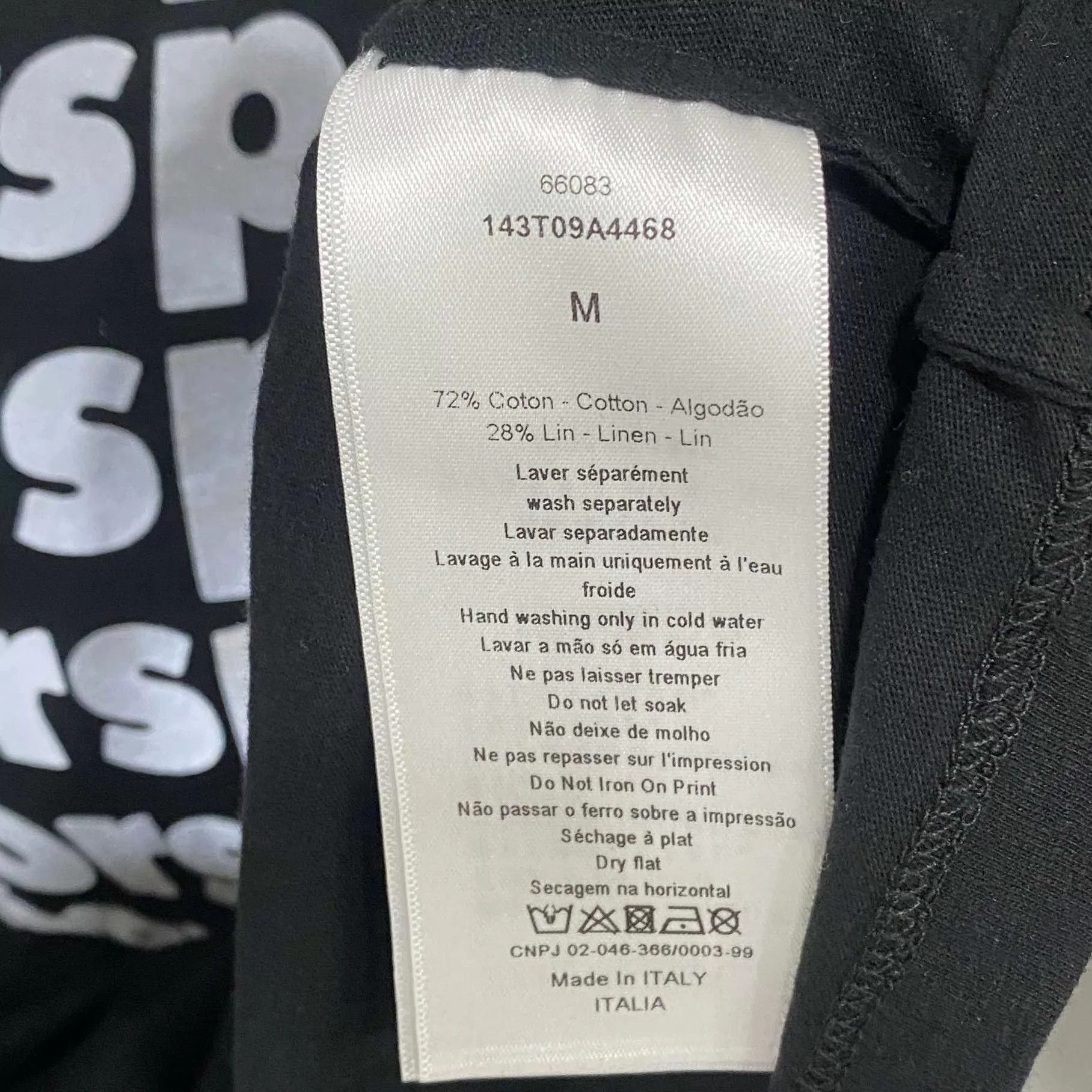 Dior Dior reflective Earth lettering short-sleeve T-shirt M Size M / US 6-8 / IT 42-44 - 5 Thumbnail