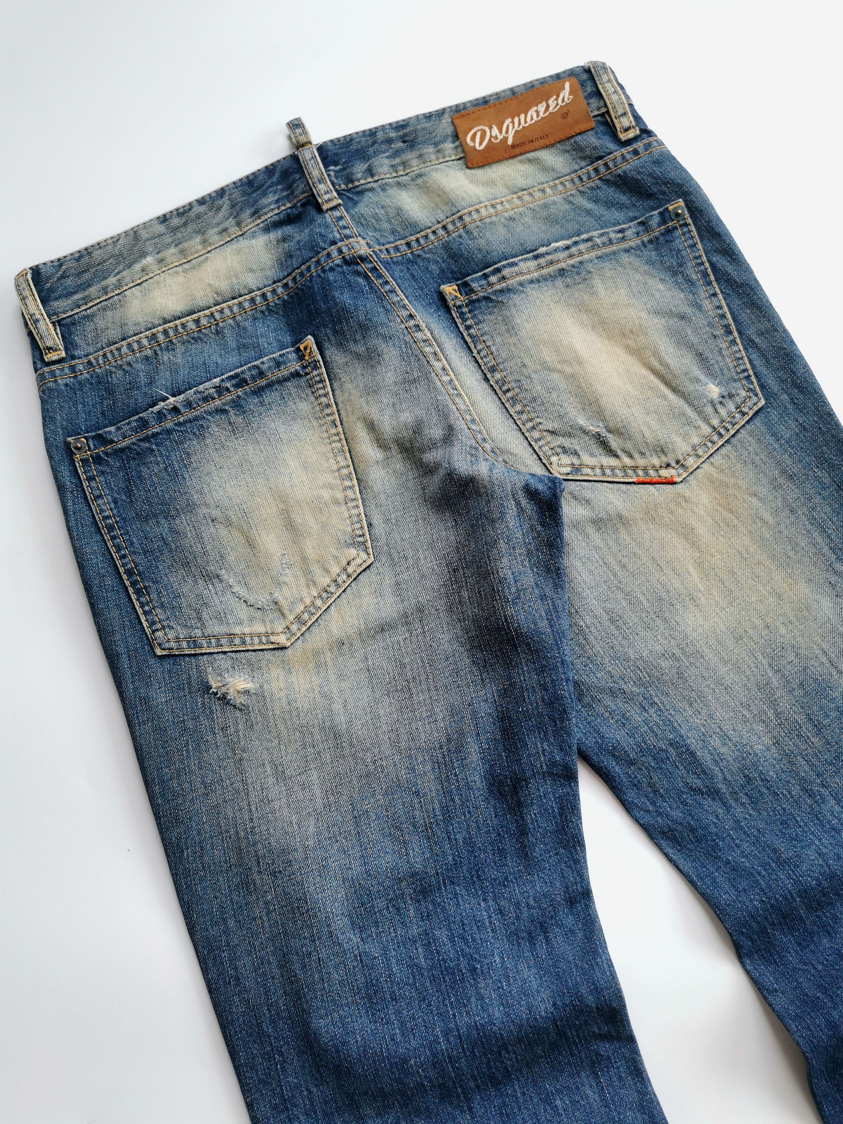 Dsquared2 DSQUARED2 distressed mudwash rusty denim jeans Size US 33 - 13 Thumbnail