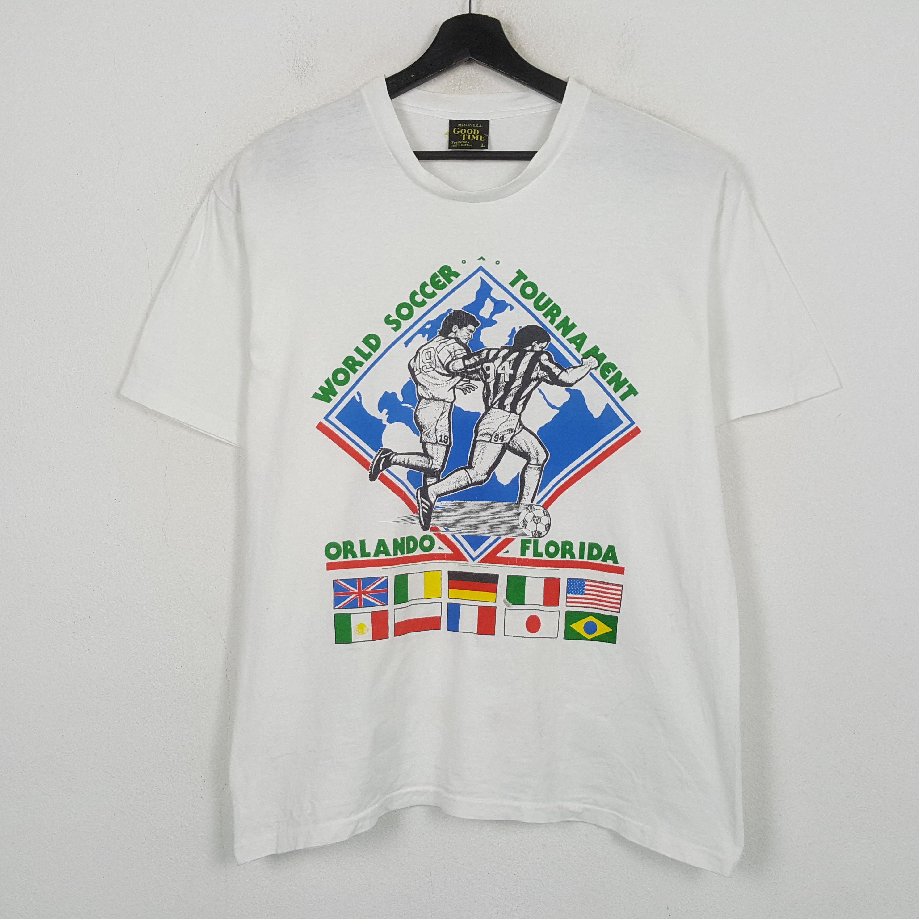 Vintage World Soccer Tournament Orlando Florida Tshirt C299N43 Size US L / EU 52-54 / 3 - 1 Thumbnail