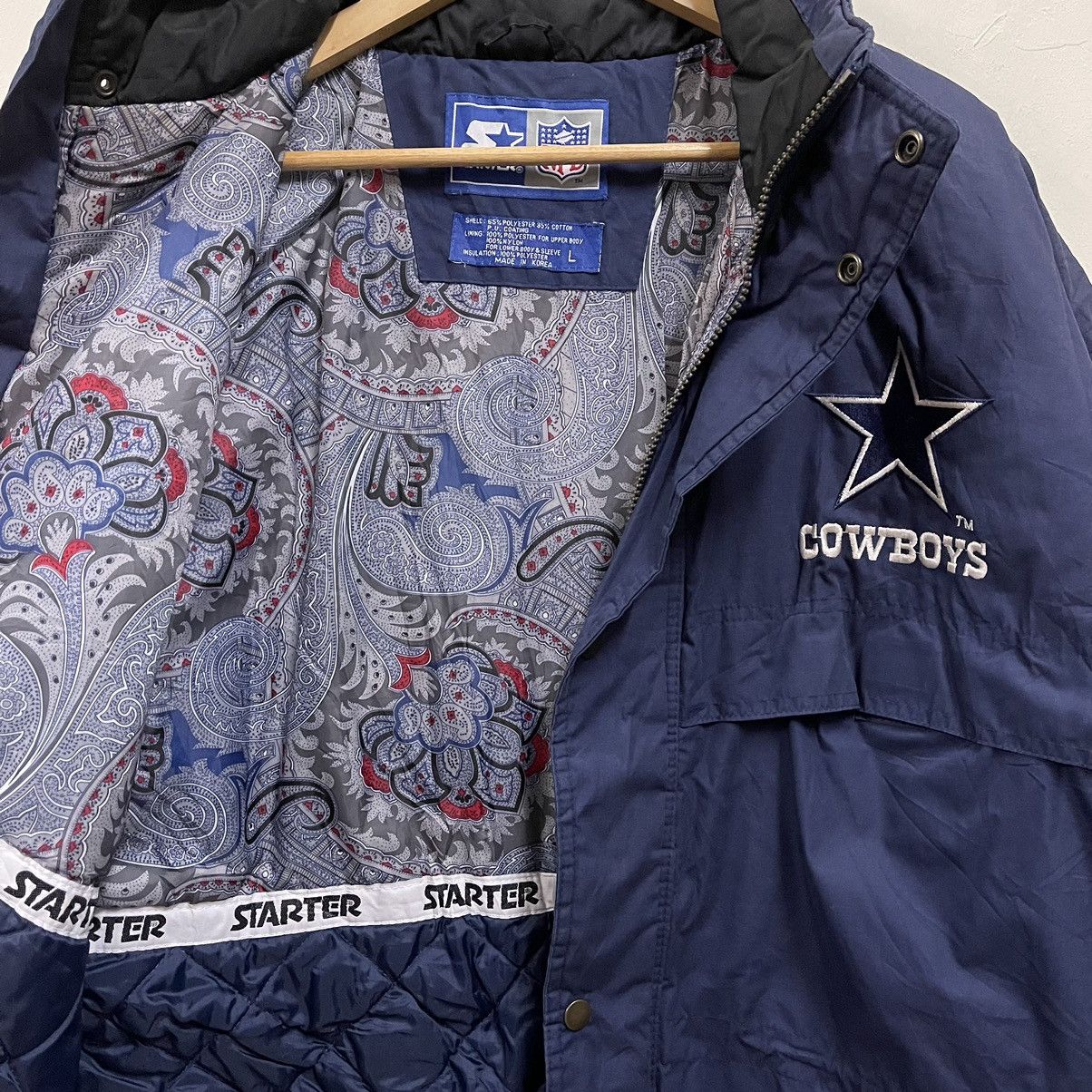 NFL Vintage Dallas Cowboys By Starter NFL Jacket Size US XL / EU 56 / 4 - 10 Thumbnail