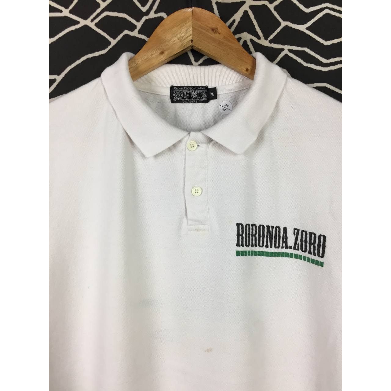Anime × Vintage Vtg One Piece Roronoa Zoro Three Swords Anime Manga Polo Tee Size US M / EU 48-50 / 2 - 8 Thumbnail