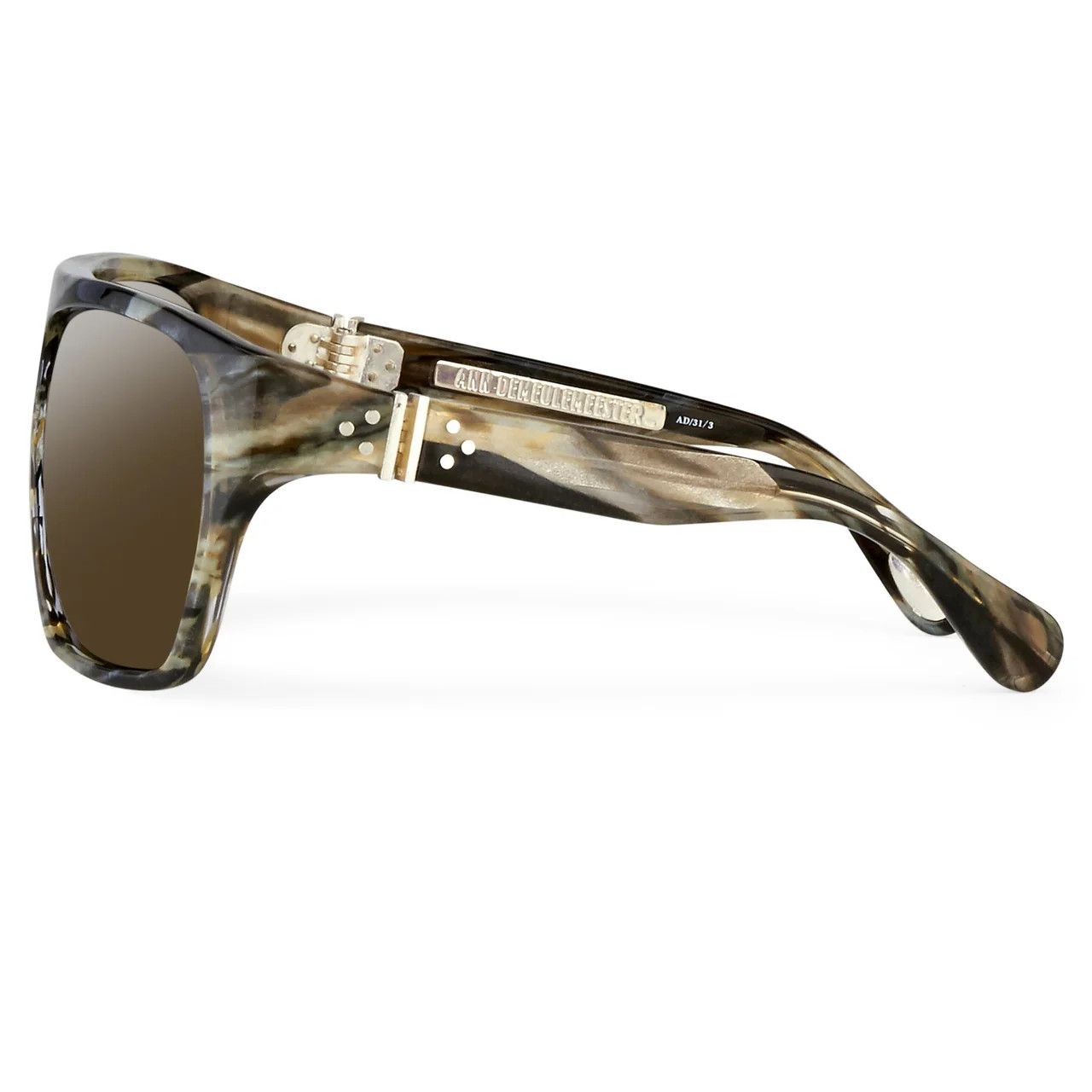 Ann Demeulemeester Ann Demeulemeester Sunglasses Oversized Brown and Green Size ONE SIZE - 3 Thumbnail
