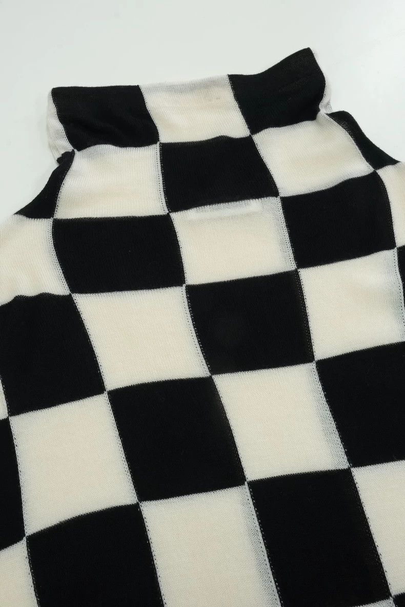 Jil Sander Jil Sander checkered wool top dress Size M / US 6-8 / IT 42-44 - 5 Thumbnail