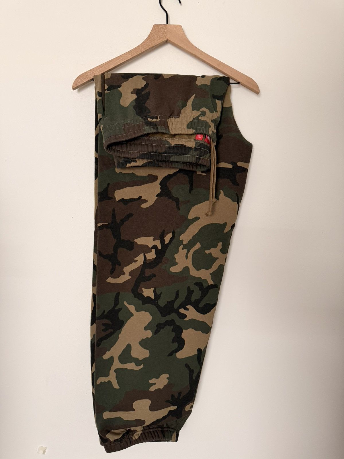 Supreme Supreme Satin Appliqué Sweatpant ‘Woodland Camo’ Size US 38 / EU 54 - 2 Thumbnail