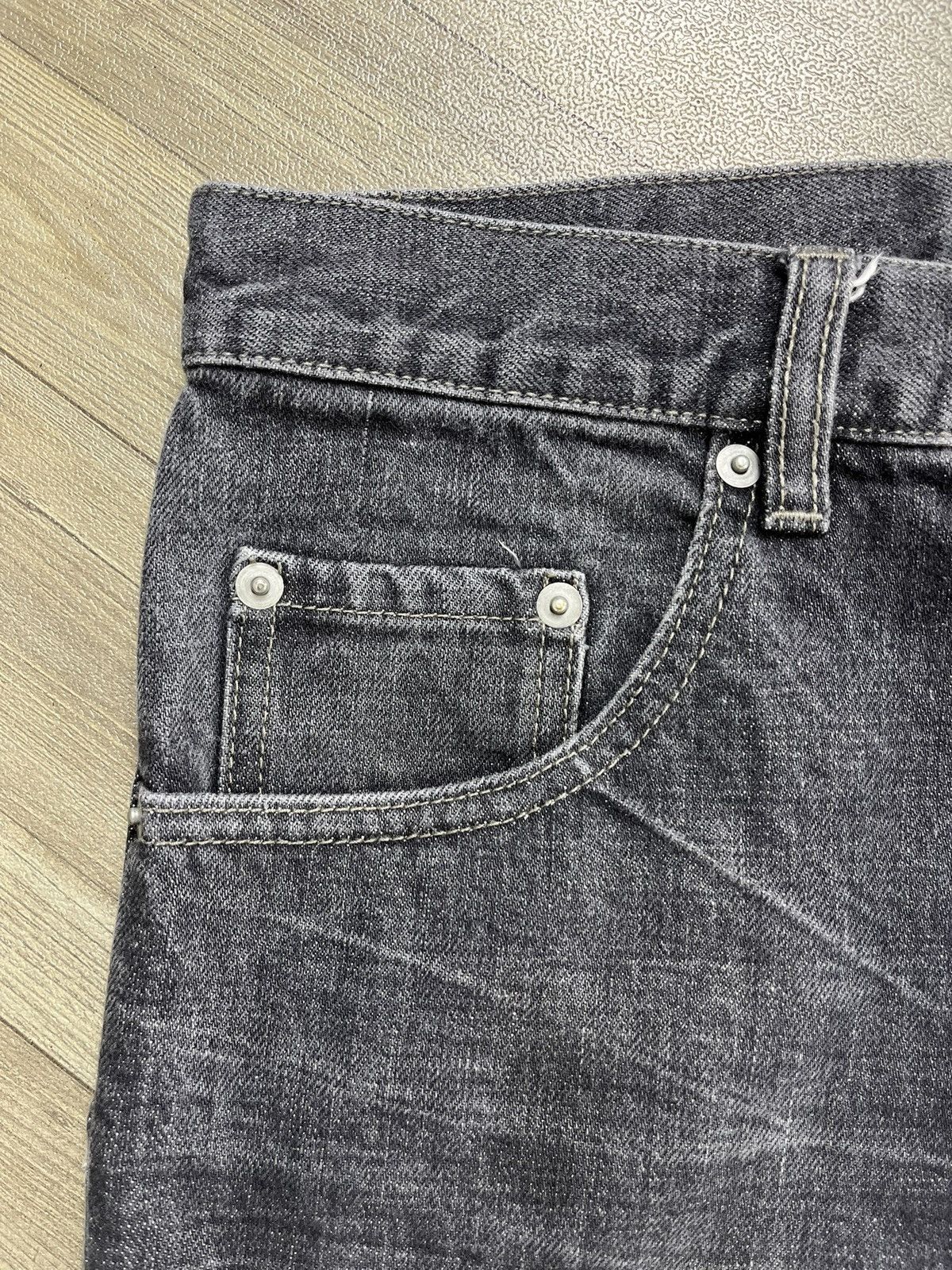 Yohji Yamamoto 🇯🇵Vintage Ined Homme by Yohji Yamamoto Straight Jeans Size US 29 - 3 Thumbnail