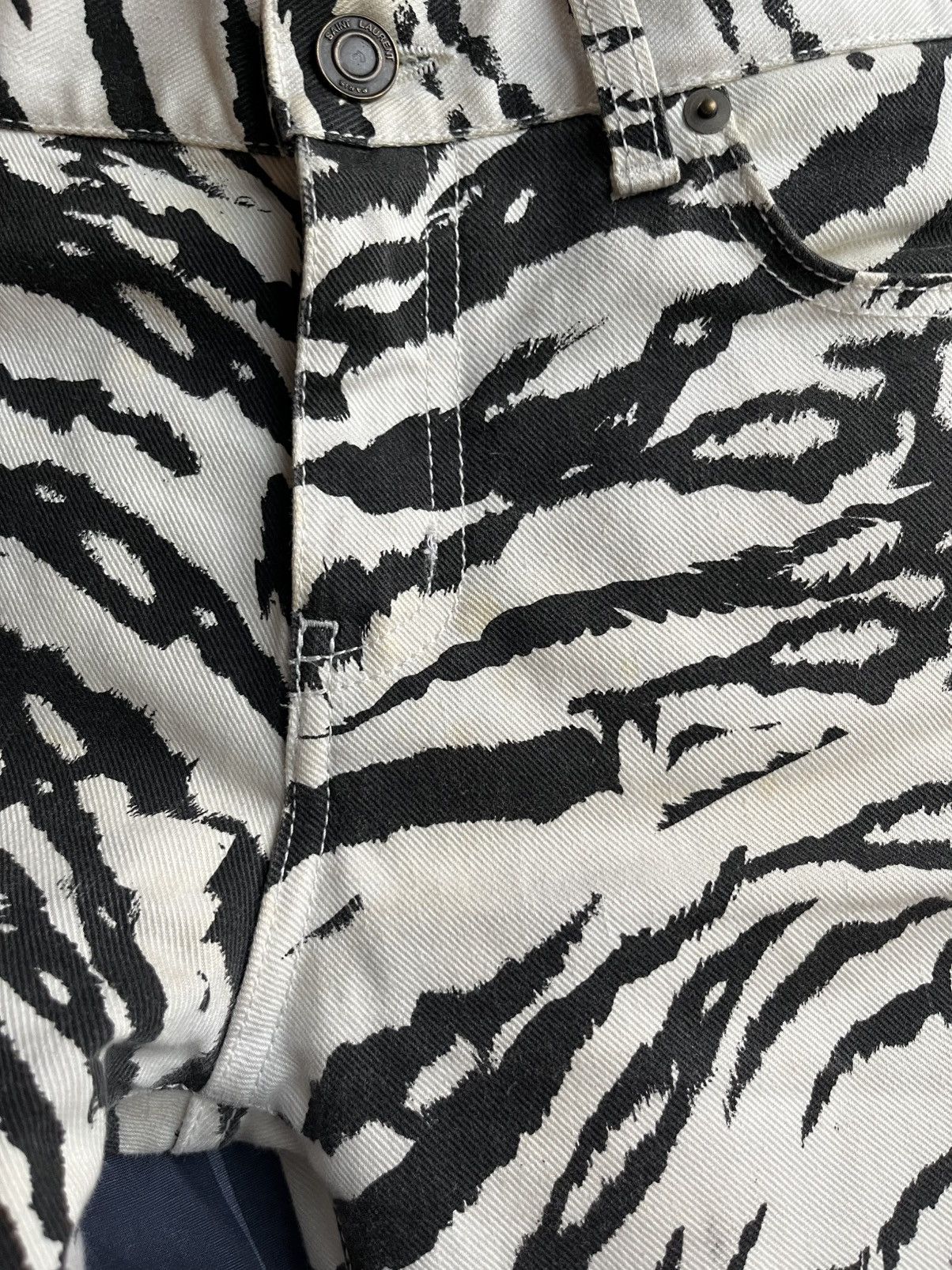Saint Laurent Paris Saint Laurent SS14 Zebra D02’s Size 30" / US 8 / IT 44 - 5 Thumbnail