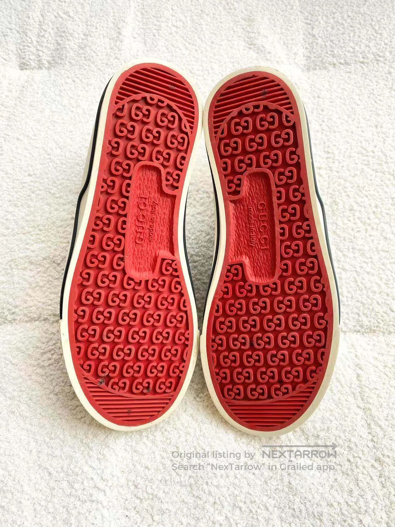 Gucci Guicci Presbyon full of logo classic high-top canvas shoes Size US 5.5 / IT 35.5 - 6 Thumbnail