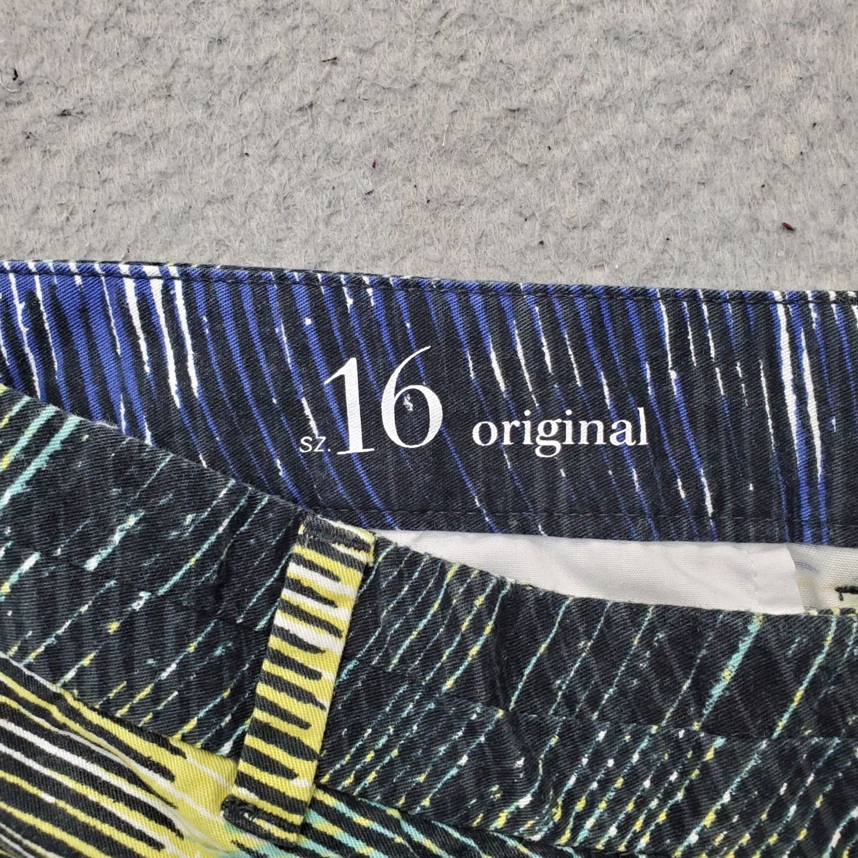 Loft LOFT Ann Taylor Original Short Womens 16 Multi Printed Slash Pocket Outdoor Shirt Size 38" / US 16 / IT 52 - 6 Thumbnail