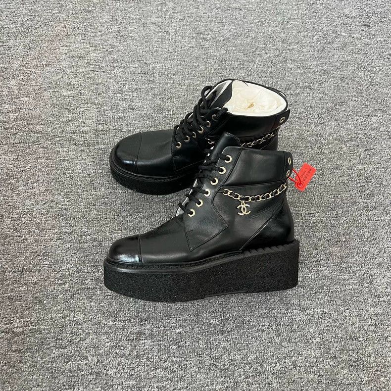 Chanel Chanel Thicksoled Short Boots -2505 Size US 6 / EU 39 - 2 Thumbnail
