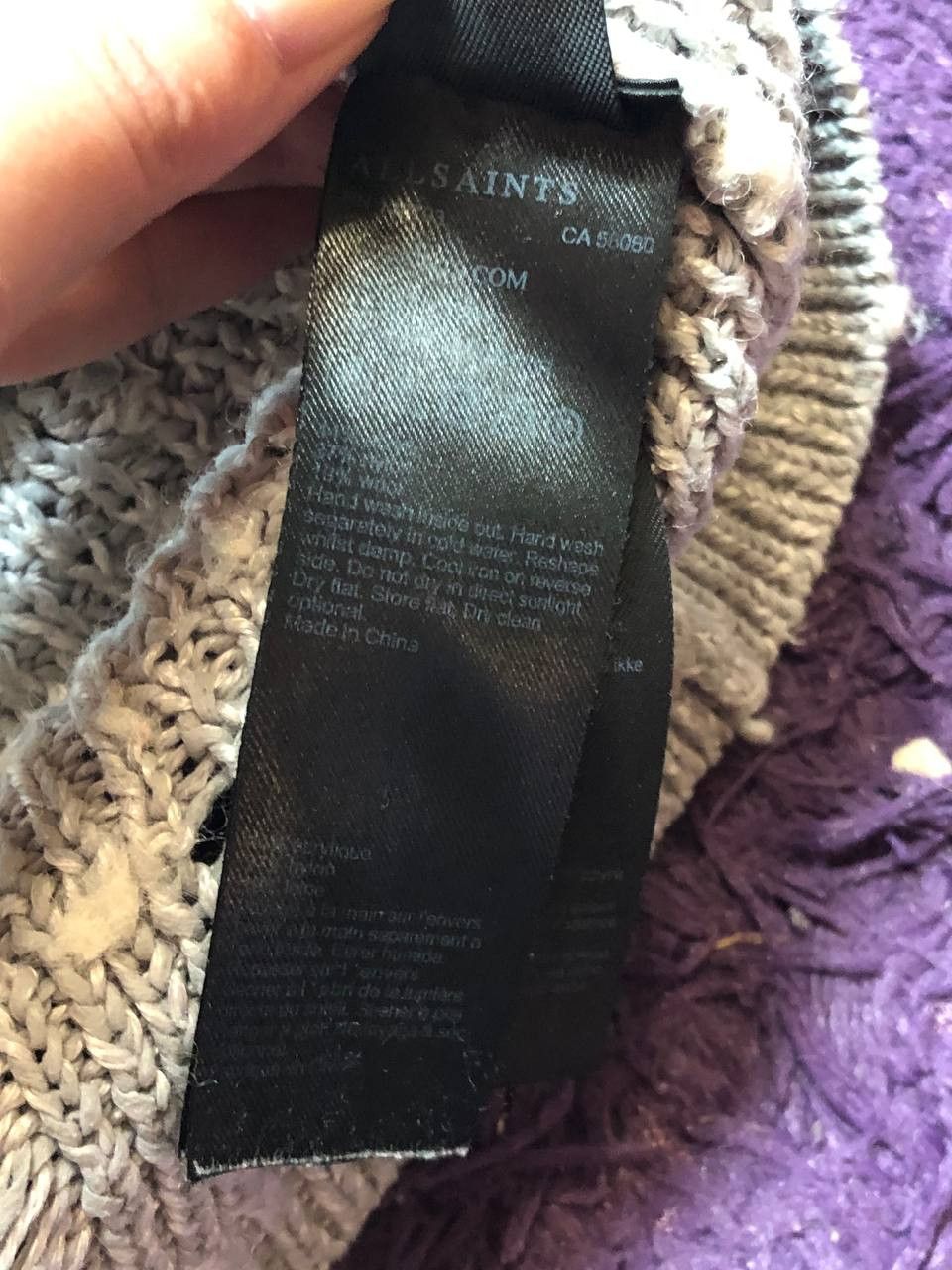 Allsaints vintage streetwear Allsaints Y2K Sweatshirt Avant-Garde gray Size US XL / EU 56 / 4 - 4 Thumbnail