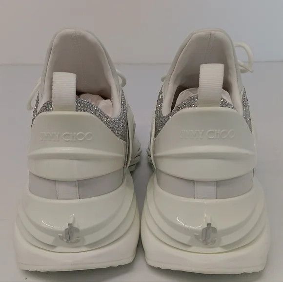 Jimmy Choo Jimmy Choo Cosmos Crystal Embellished Lo Top Sneakers-EU43 Size US 10 / EU 43 - 14 Thumbnail