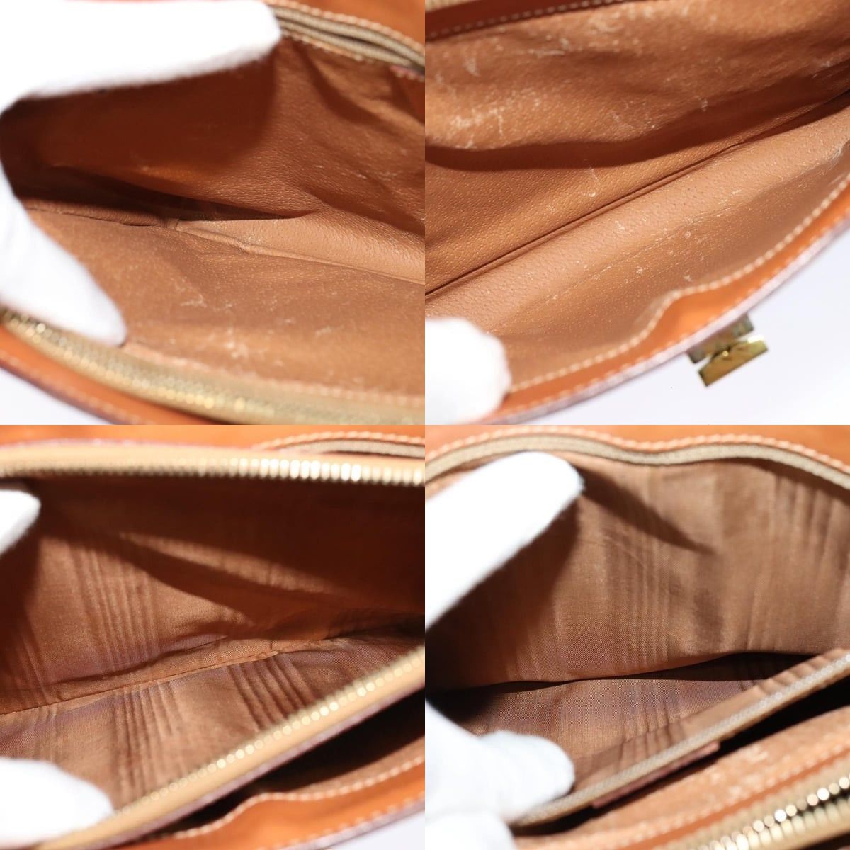 Celine CELINE Macadam Canvas Shoulder Bag Pvc Leather Brown Gold Size ONE SIZE - 12 Thumbnail