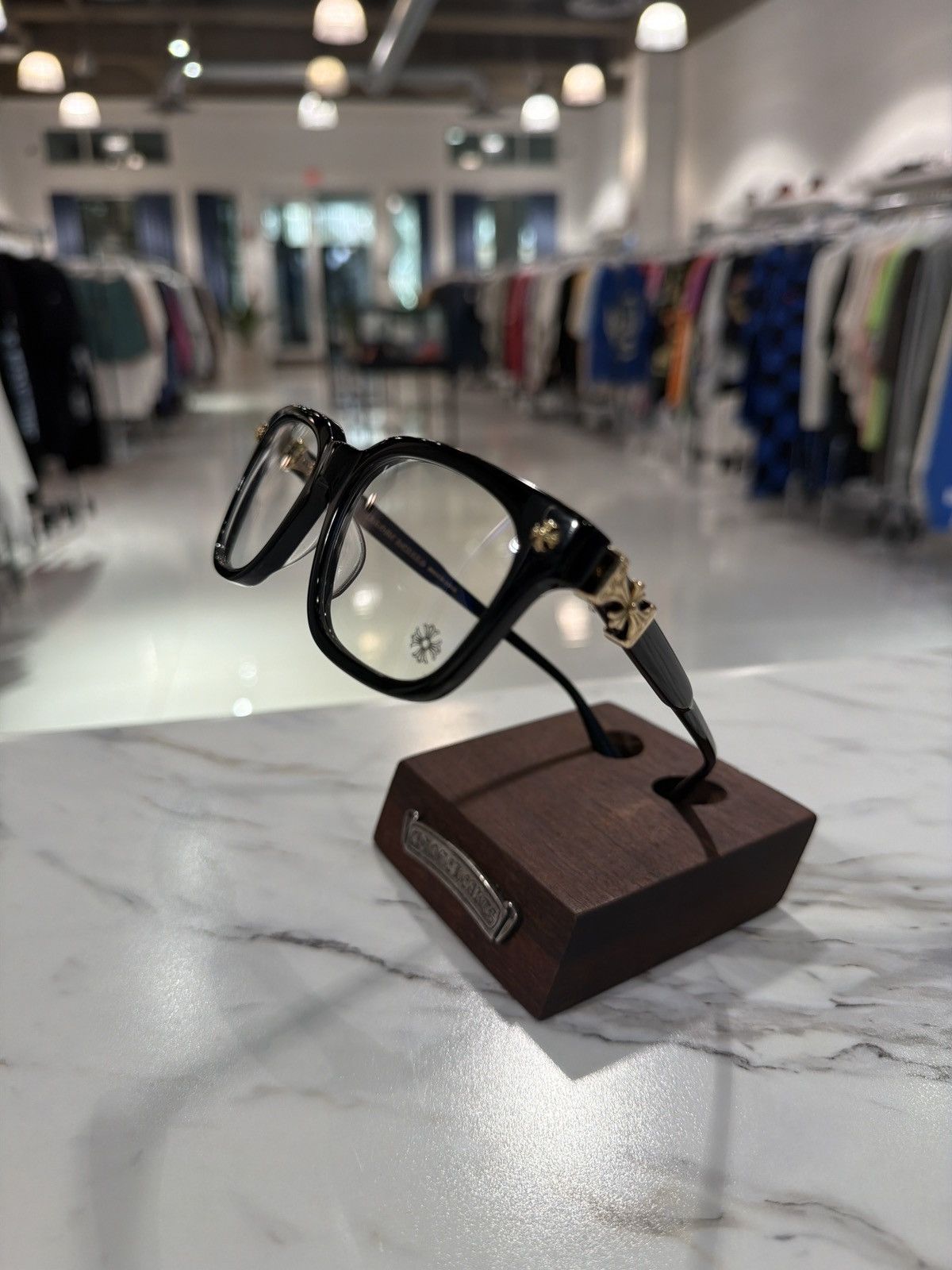 Chrome Hearts Chrome Hearts Cox Ucker Black/Gold Glasses Size ONE SIZE - 1 Thumbnail