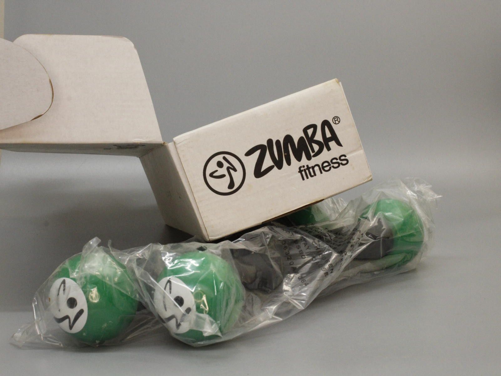Zubaz Zumba Fitness Dumbbells Set - Green, Pair - NEW Size ONE SIZE - 2 Thumbnail