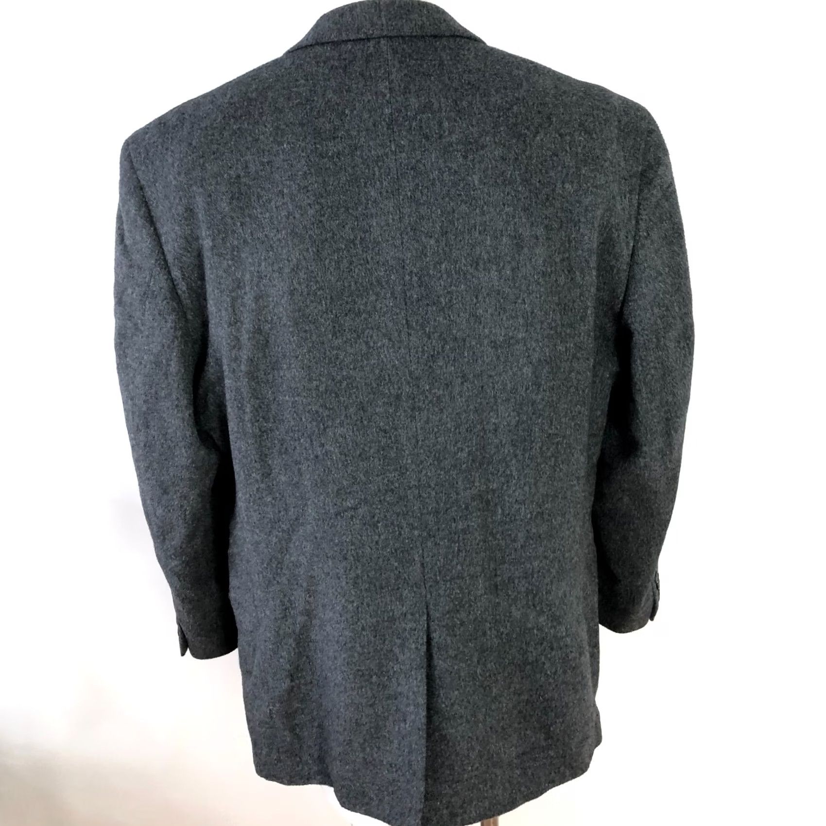 Jos. A. Bank Jos. A Bank Camel Hair 44L Long Button Blazer Sport Coat Jacket Gray Mens Size 44R - 3 Thumbnail