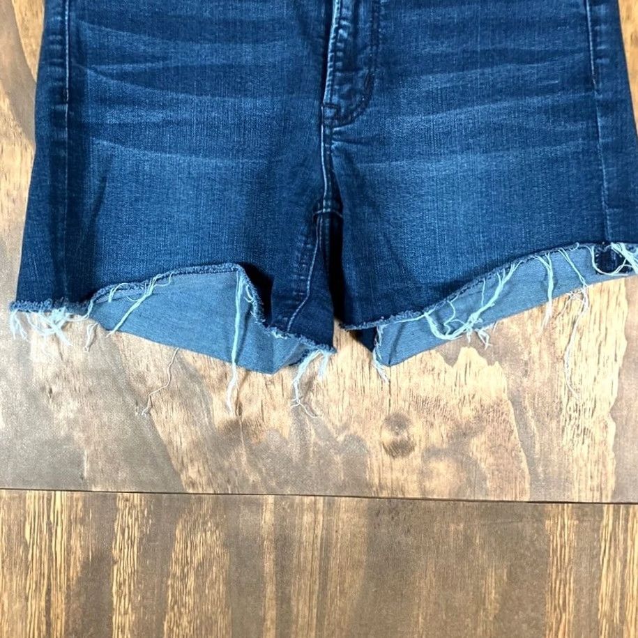 American Eagle Outfitters American Eagle Womens Shorts Blue Denim High Rise Shortie Stretch 6 Regular Pocket 5-Pocket Design Casual Streetwear Preppy Womens Size 28" / US 6 / IT 42 - 3 Thumbnail