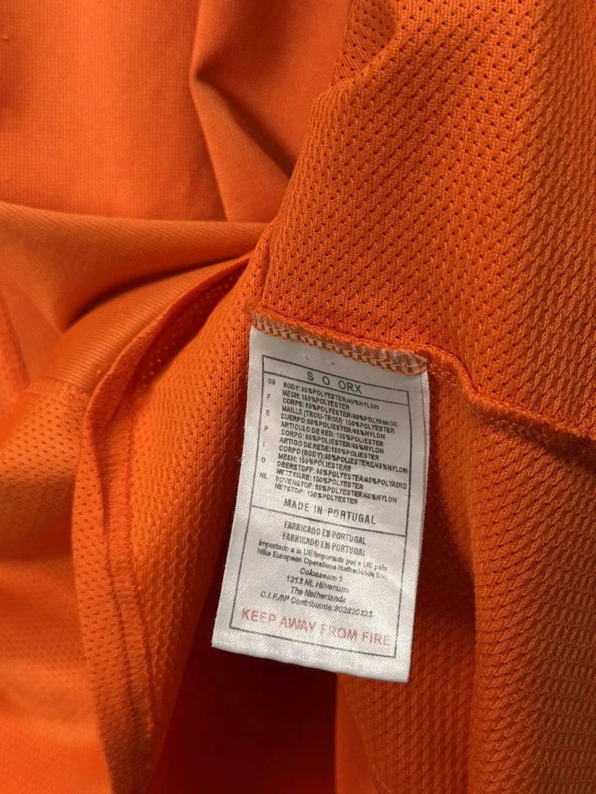 Nike × Vintage VERY RARE NIKE NETHERLANDS KNVB SOCCER JERSEY Y2K DRILL 90s Size US L / EU 52-54 / 3 - 10 Thumbnail