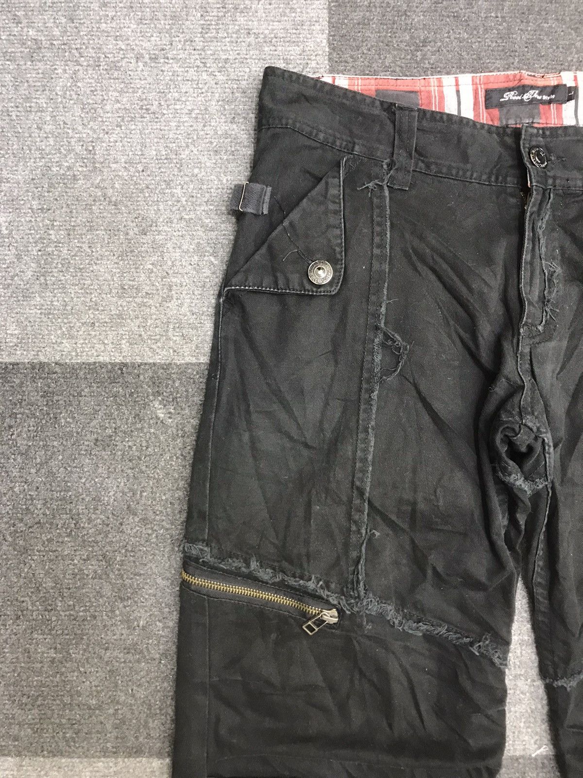 Japanese Brand × Seditionaries Flare🔥Root Three Japan Seditionaries Punk Cargo Pant Size US 32 / EU 48 - 5 Thumbnail