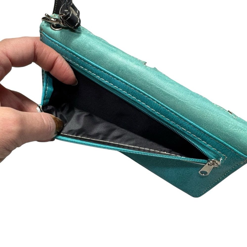 Other New Zelris Turquoise Embroidery Wallet Size ONE SIZE - 6 Thumbnail