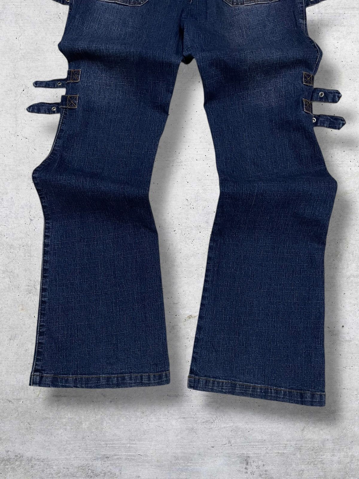 Hysteric Glamour VINTAGE ANGELA JAPAN 90S OG DESIGNER BONDAGE FLARED DENIM Size US 32 / EU 48 - 12 Thumbnail
