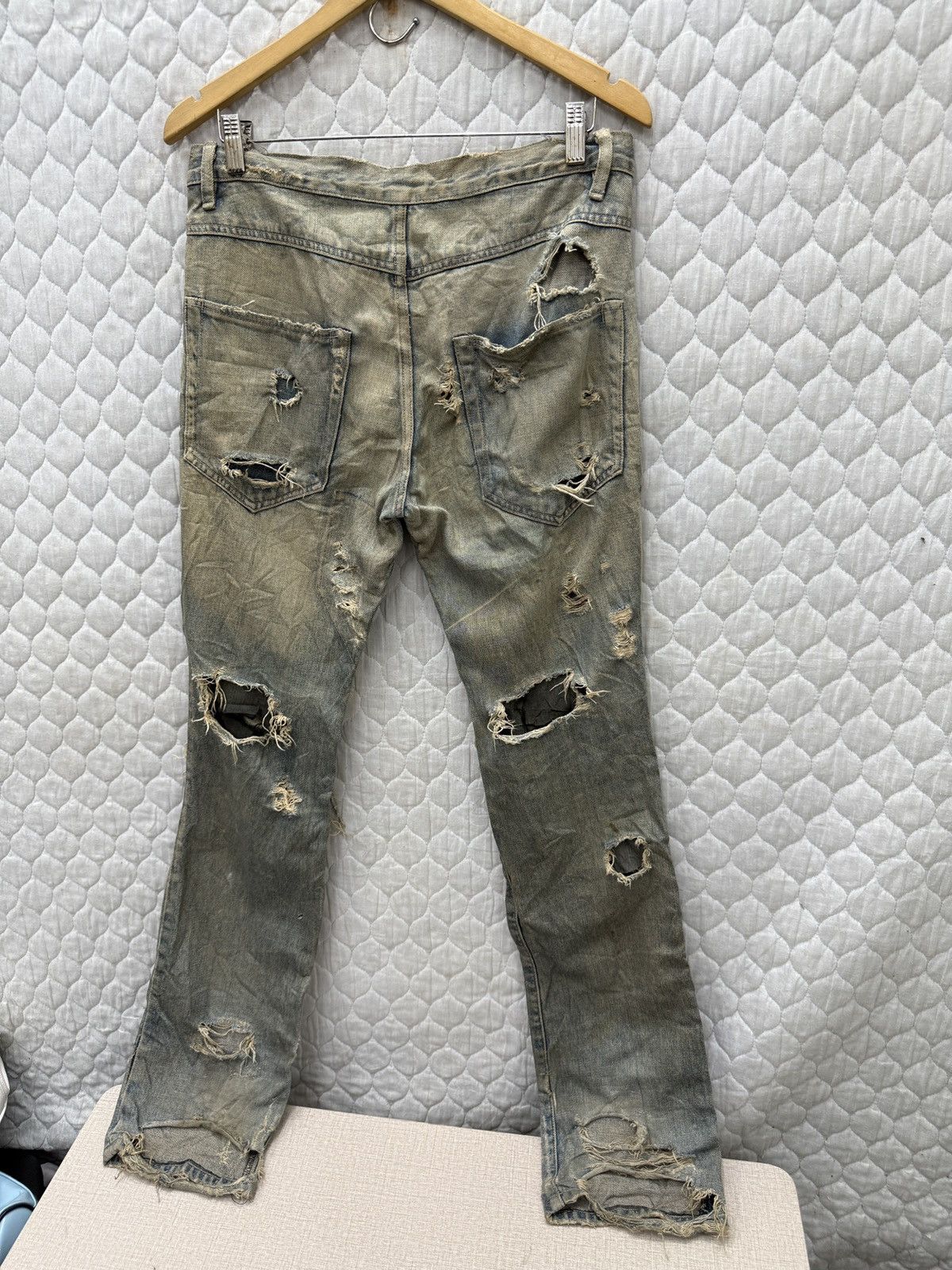 14th Addiction 🔥🔥🔥ARCHIVE OSSA MONDO RAGS PUNK JEANS Size US 32 / EU 48 - 9 Thumbnail
