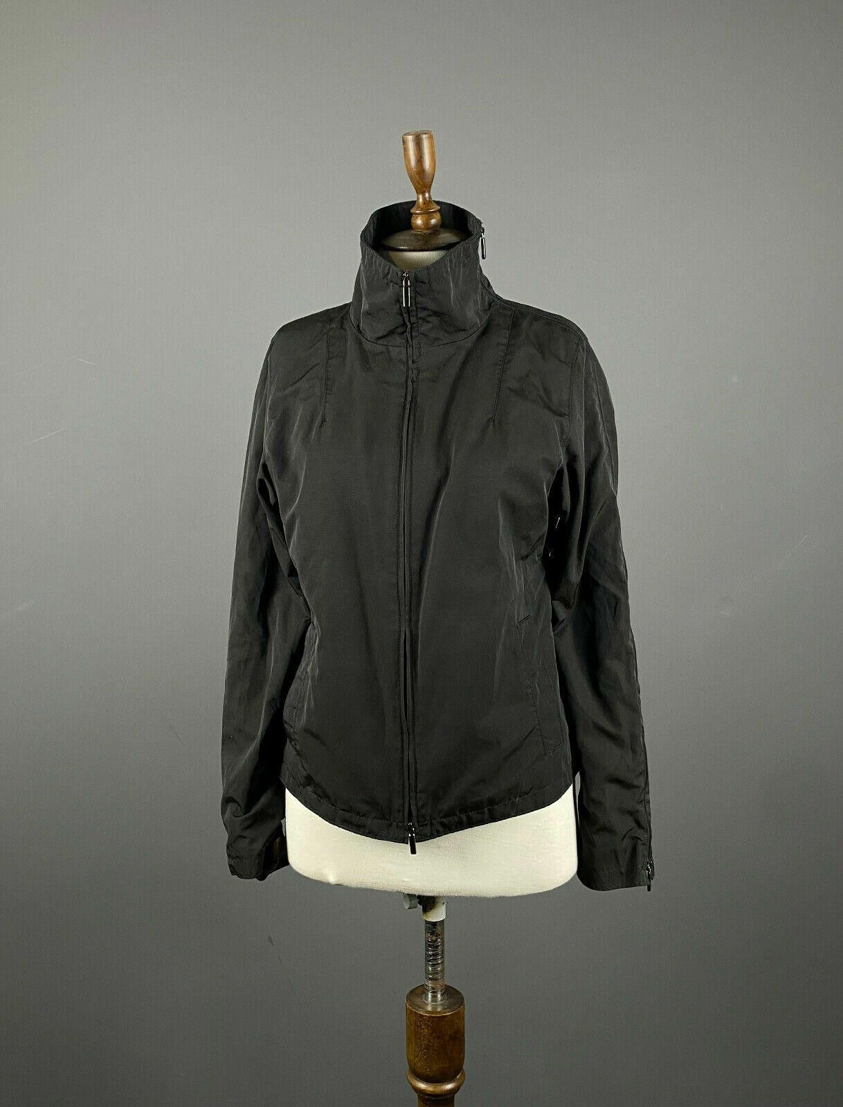Designer Ladies S' Max Mara Black Full Zip High Jacket Size GB12 F42 Size S / US 4 / IT 40 - 1 Thumbnail