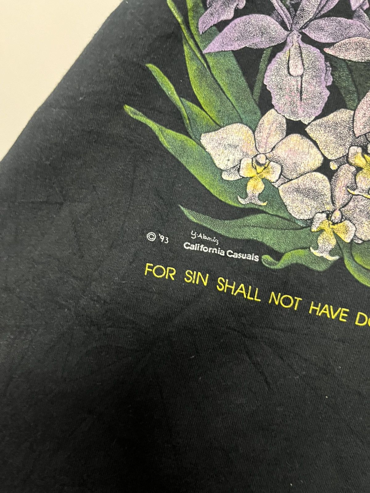 Vintage 💥Vintage 93 Amazing Grace Religious Words Tee Size US L / EU 52-54 / 3 - 5 Thumbnail
