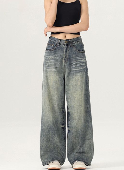 Japanese Brand American men's casual loose straight baggy vintage jeans Size US 32 / EU 48 - 1 Thumbnail