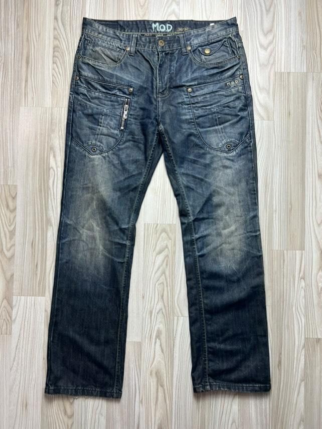 Vintage Denim pants M.O.D Avant Garde Y2k 🔥 Size US 36 / EU 52 - 1 Thumbnail