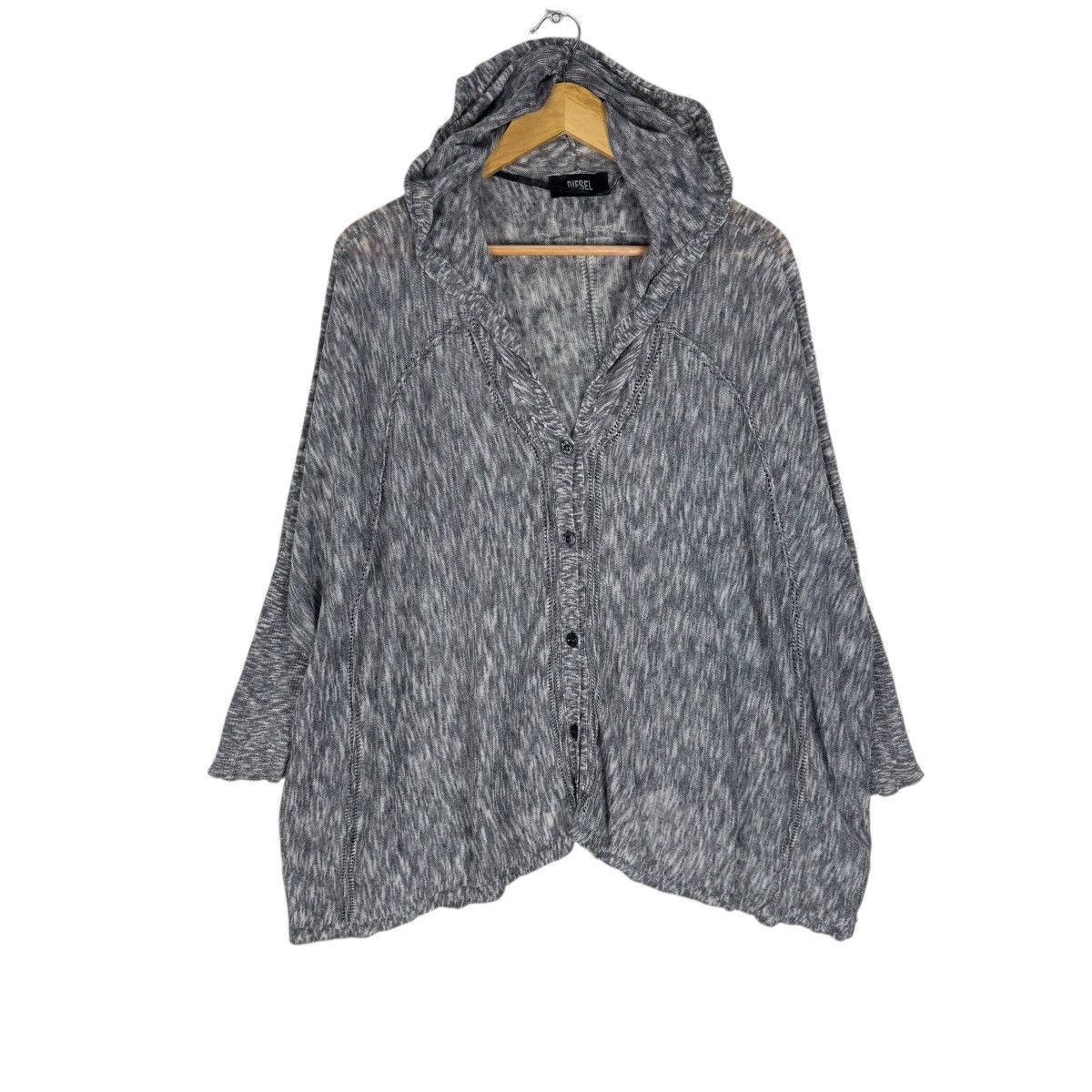 Diesel ☀️DIESEL HOODIE PONCHO SWEATER Size M / US 6-8 / IT 42-44 - 1 Thumbnail