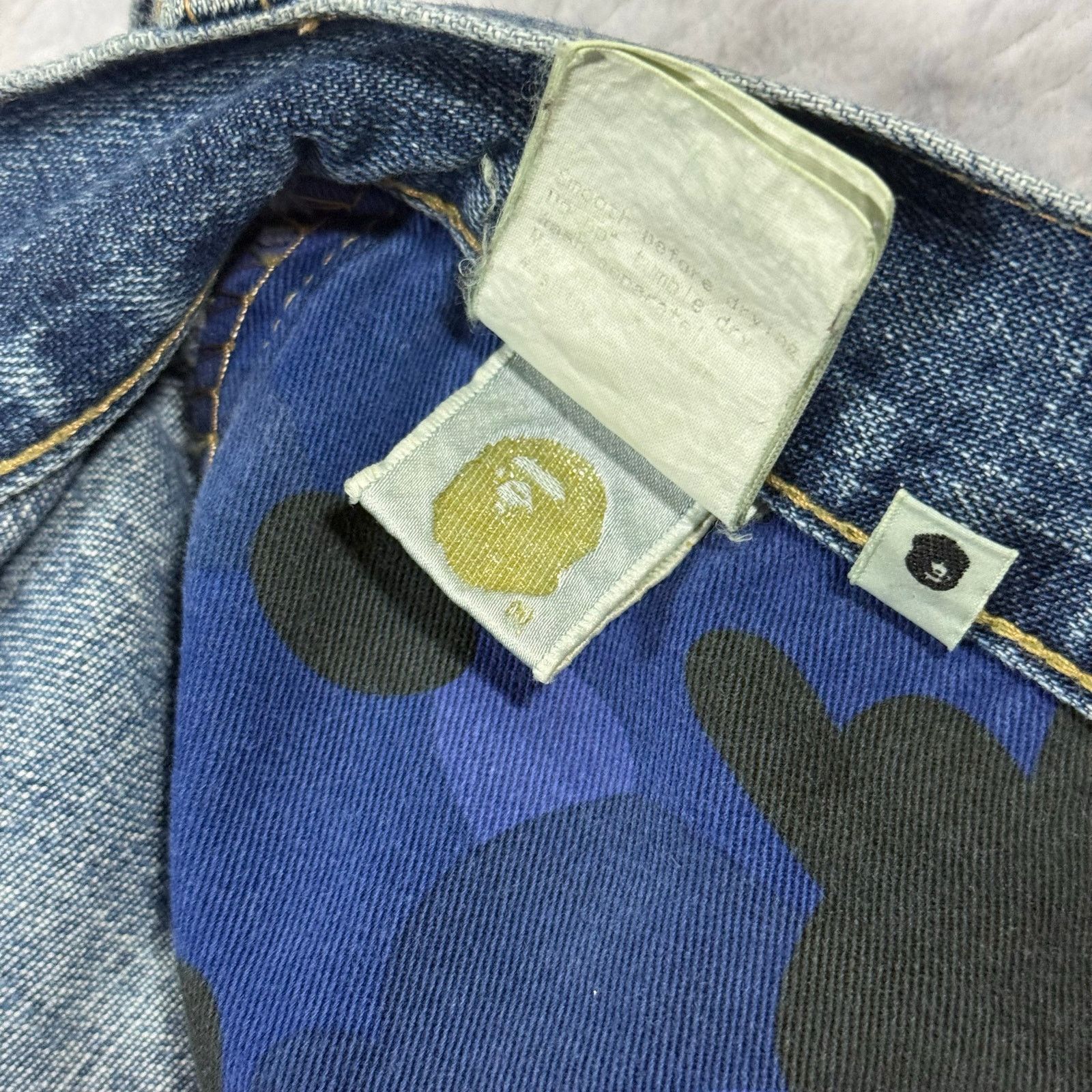 Bape × Nigo Authentic Bape 2000’s Sleeping Baby Milo Jeans 34 Size US 34 / EU 50 - 6 Thumbnail