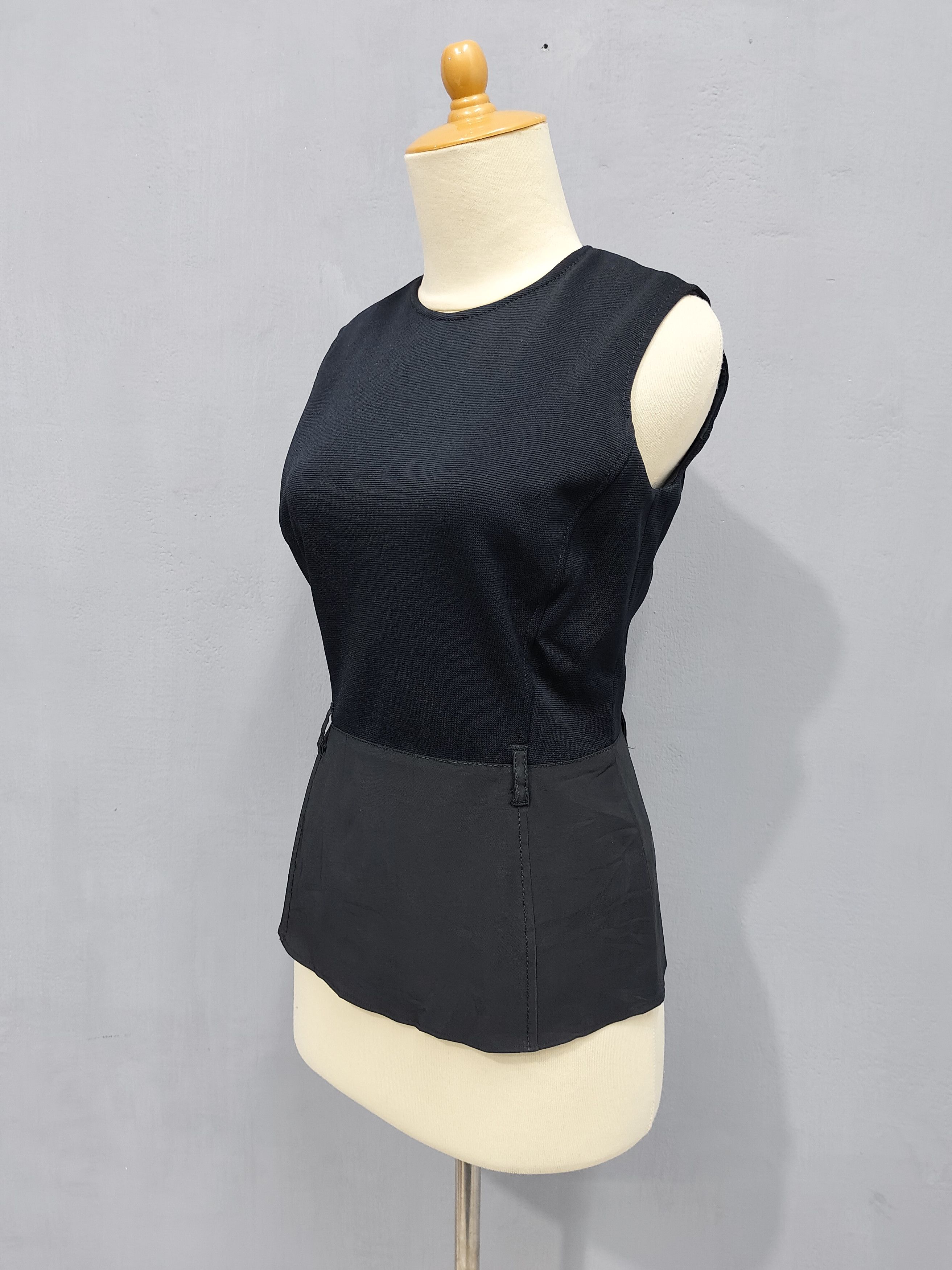 Prada 2000s PRADA- Minimalist Architectural Panel Structured Top Size M / US 6-8 / IT 42-44 - 3 Thumbnail