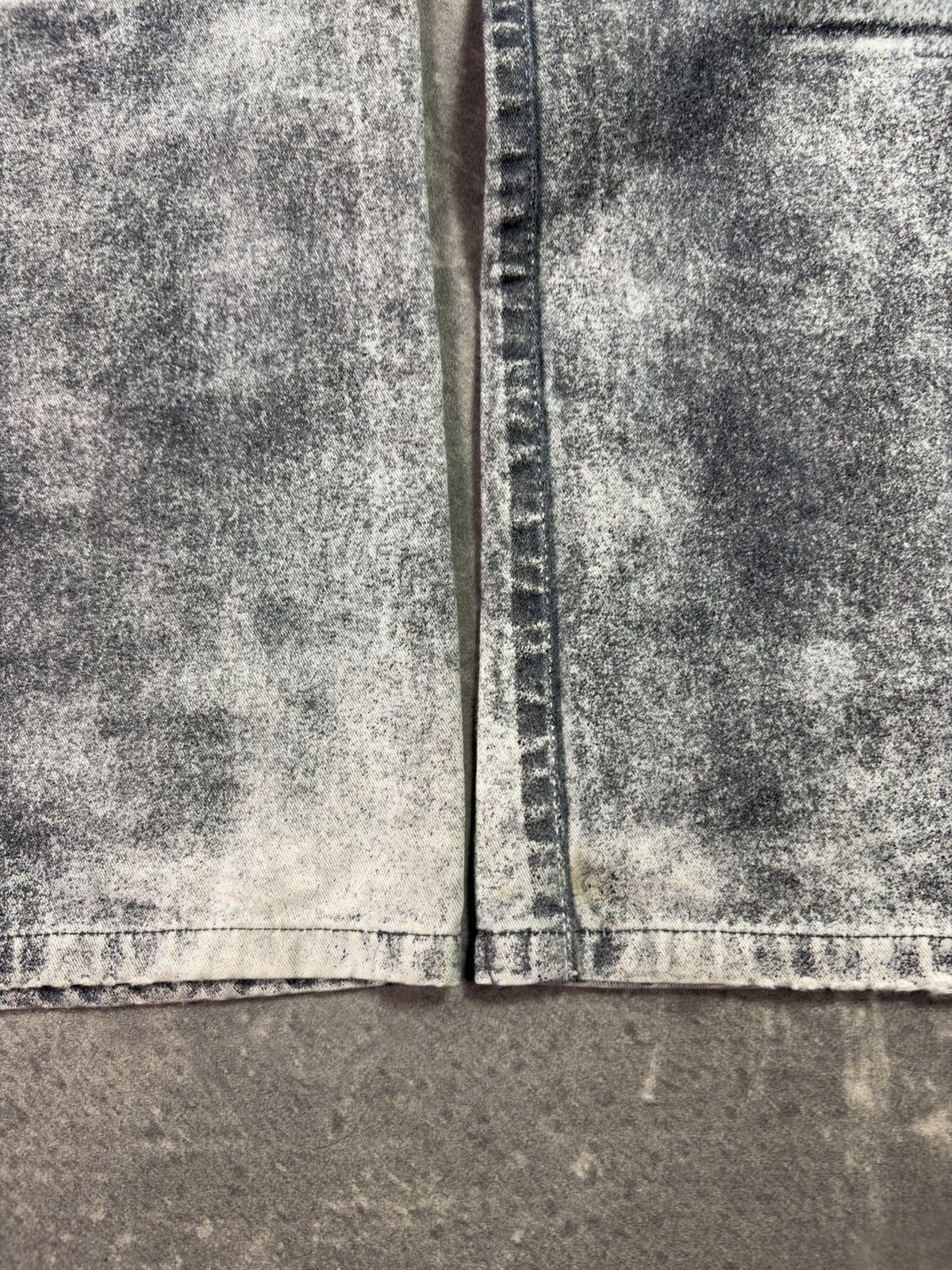 Just Cavalli 00s Just Cavalli Trompe L’oeil Faded Flared Gray Denim Jeans Size US 29 - 15 Thumbnail