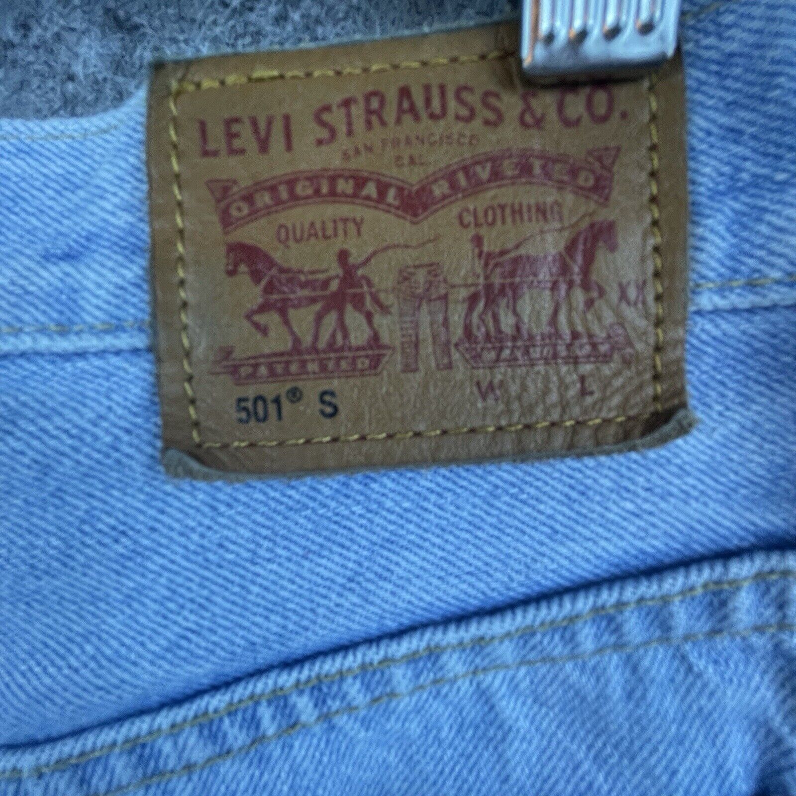 Levi's Levi's 501 Jeans Womens Small Selvedge White Oak Cone Button Size 28" / US 6 / IT 42 - 11 Thumbnail